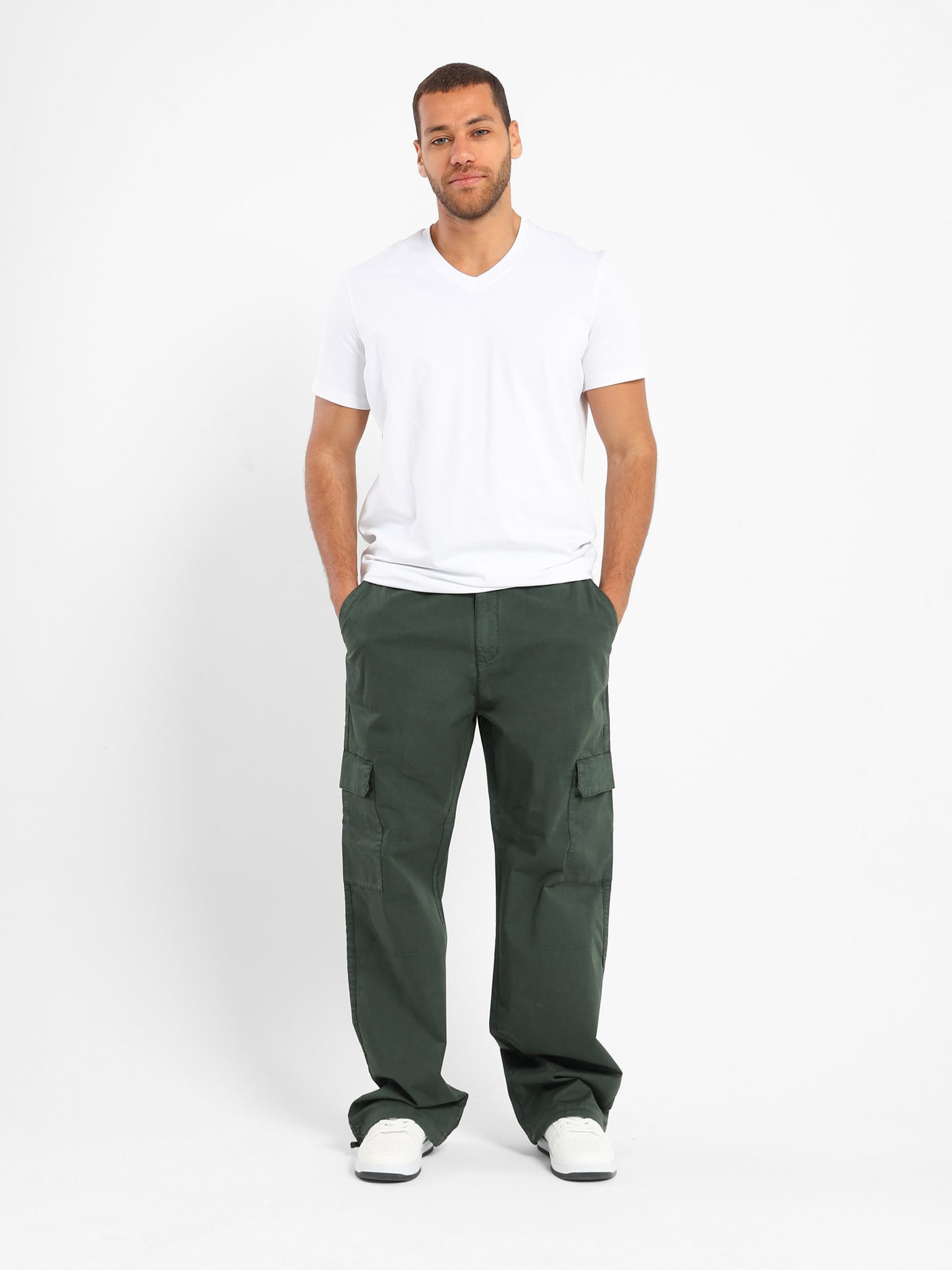 Loose Pants with Elastic Hem - Outlet