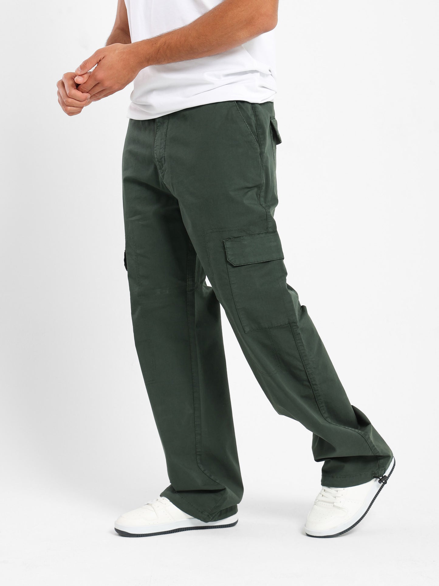 Loose Pants with Elastic Hem - Outlet