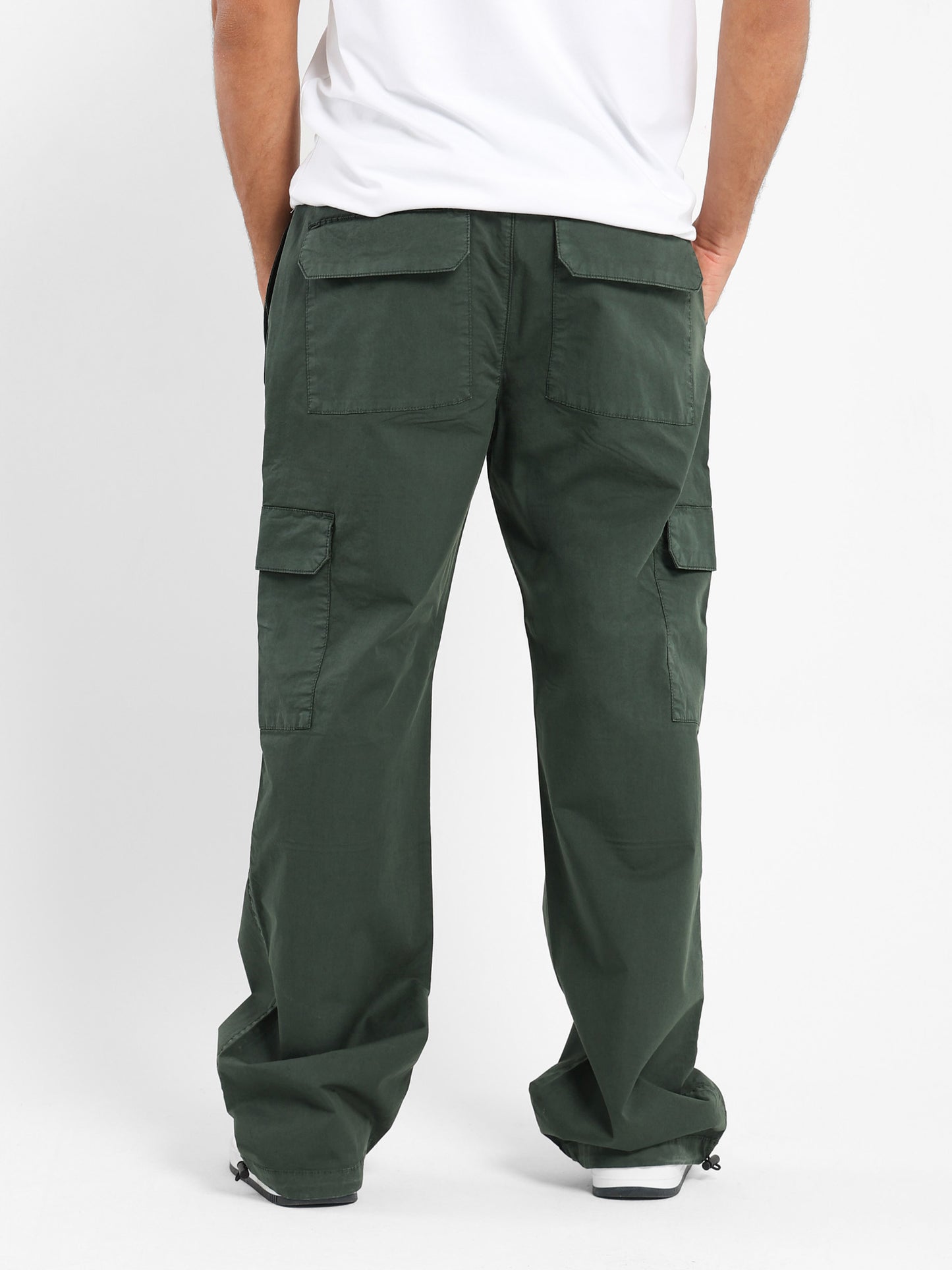 Loose Pants with Elastic Hem - Outlet