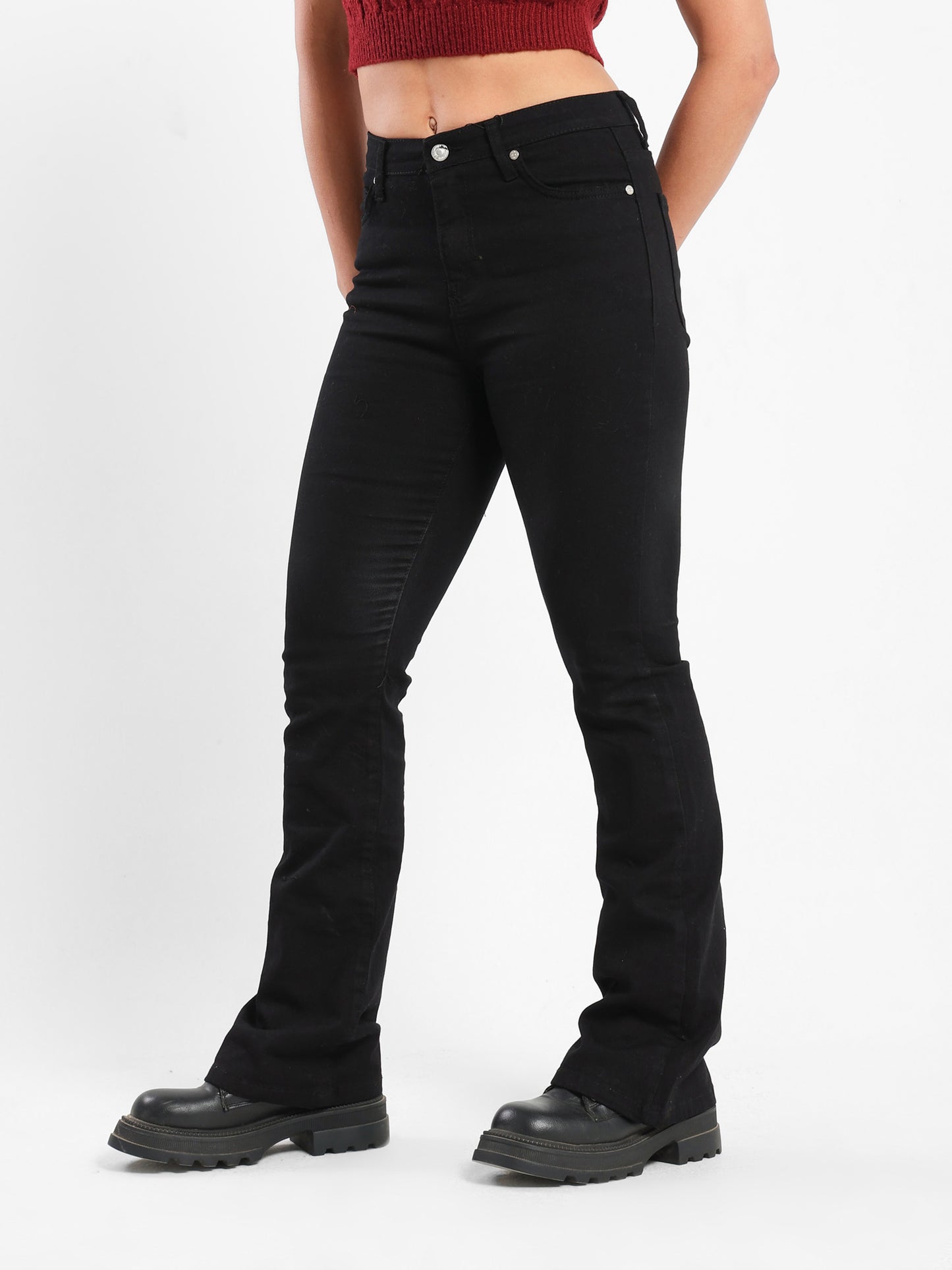 Slim Fit Boot Cut Jeans