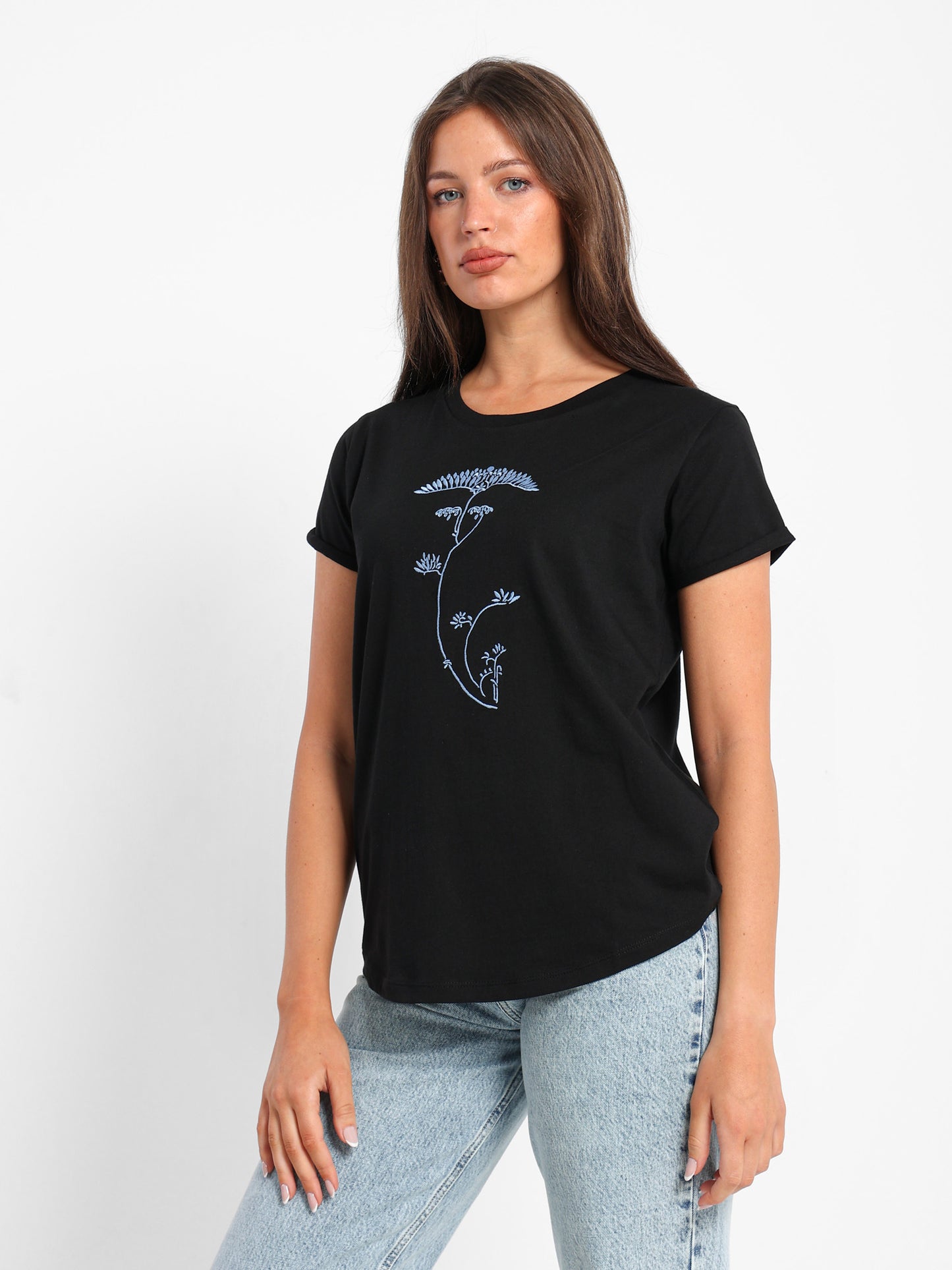 Minimal Tree Print T-Shirt