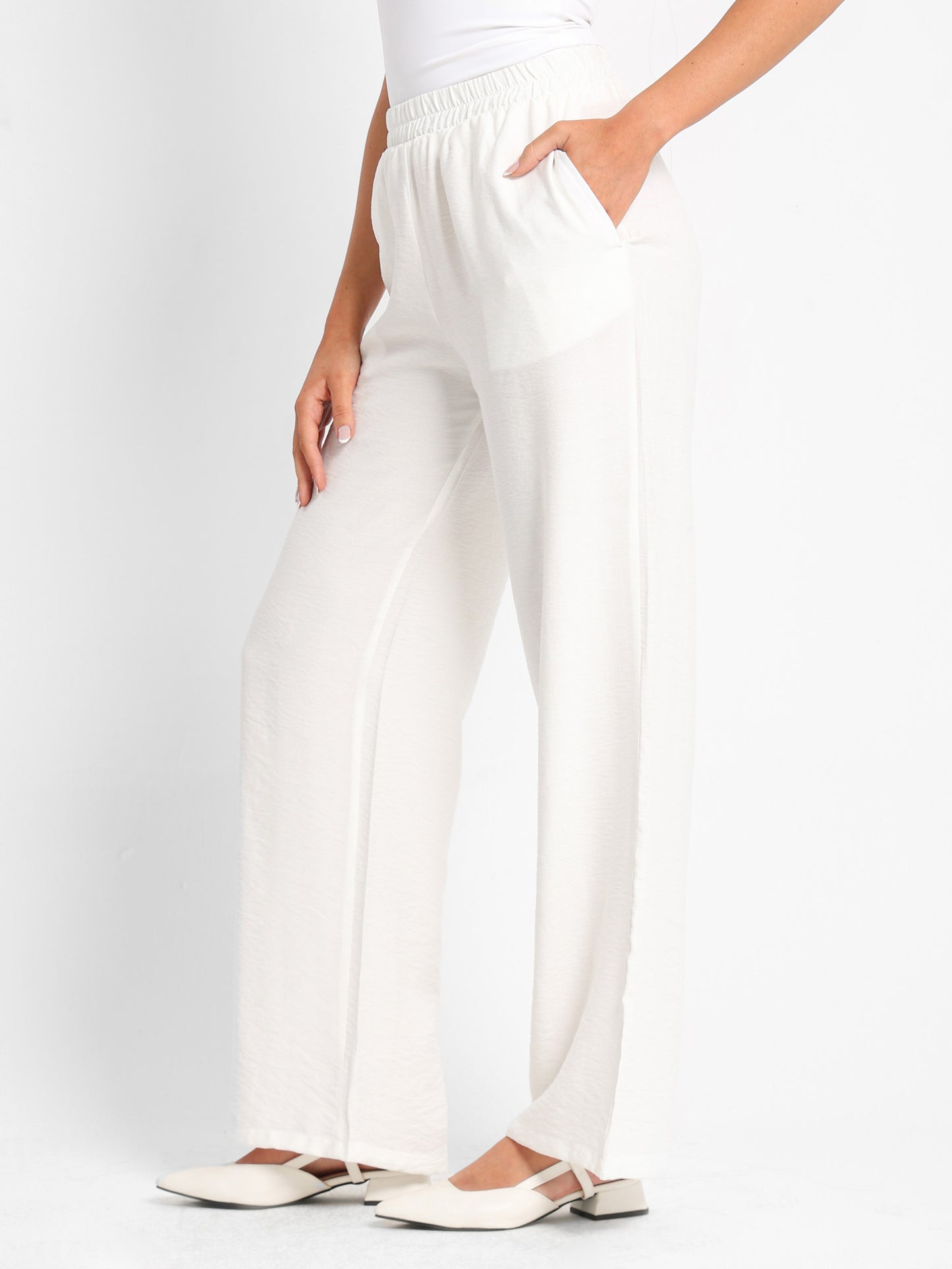 Loose Pants with Side Pockets