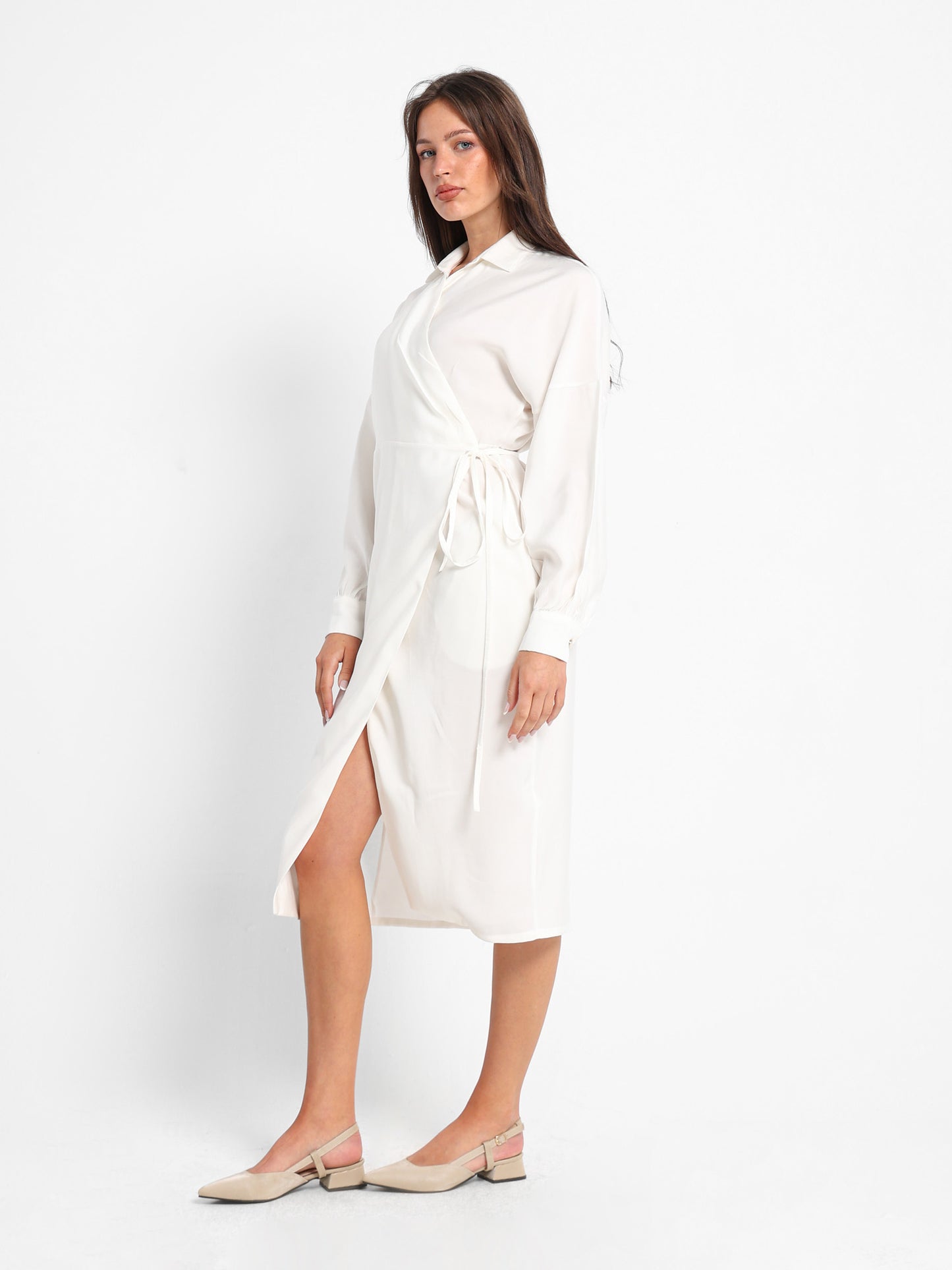 Wrapped Midi Dress