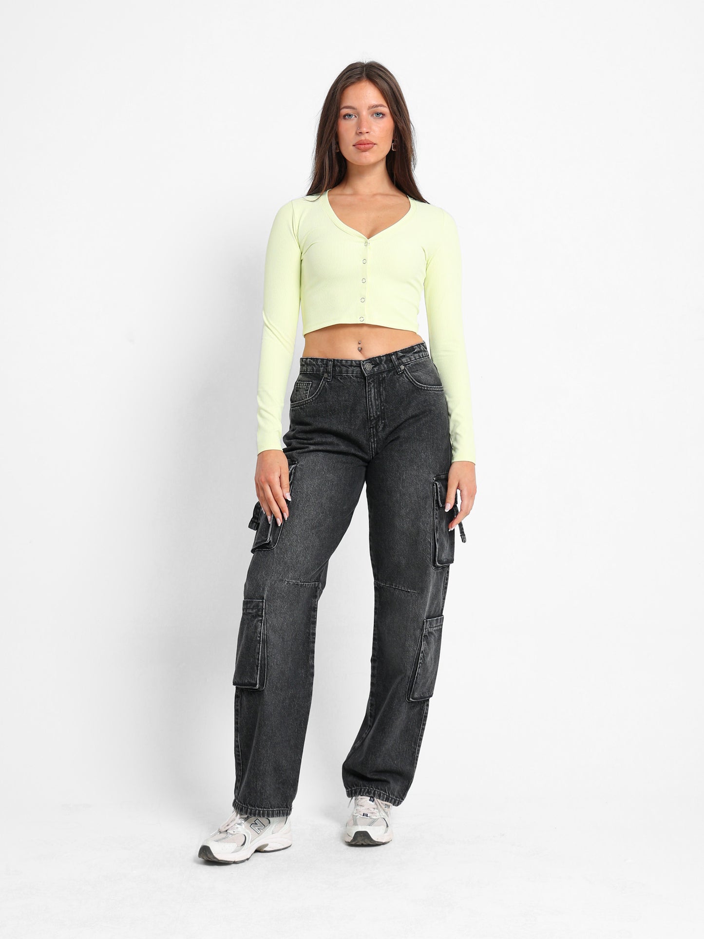 Ribbed Cropped Cardigan