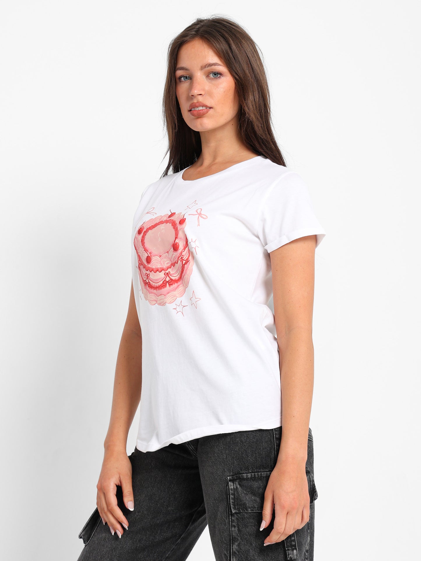 Cake Print T-Shirt