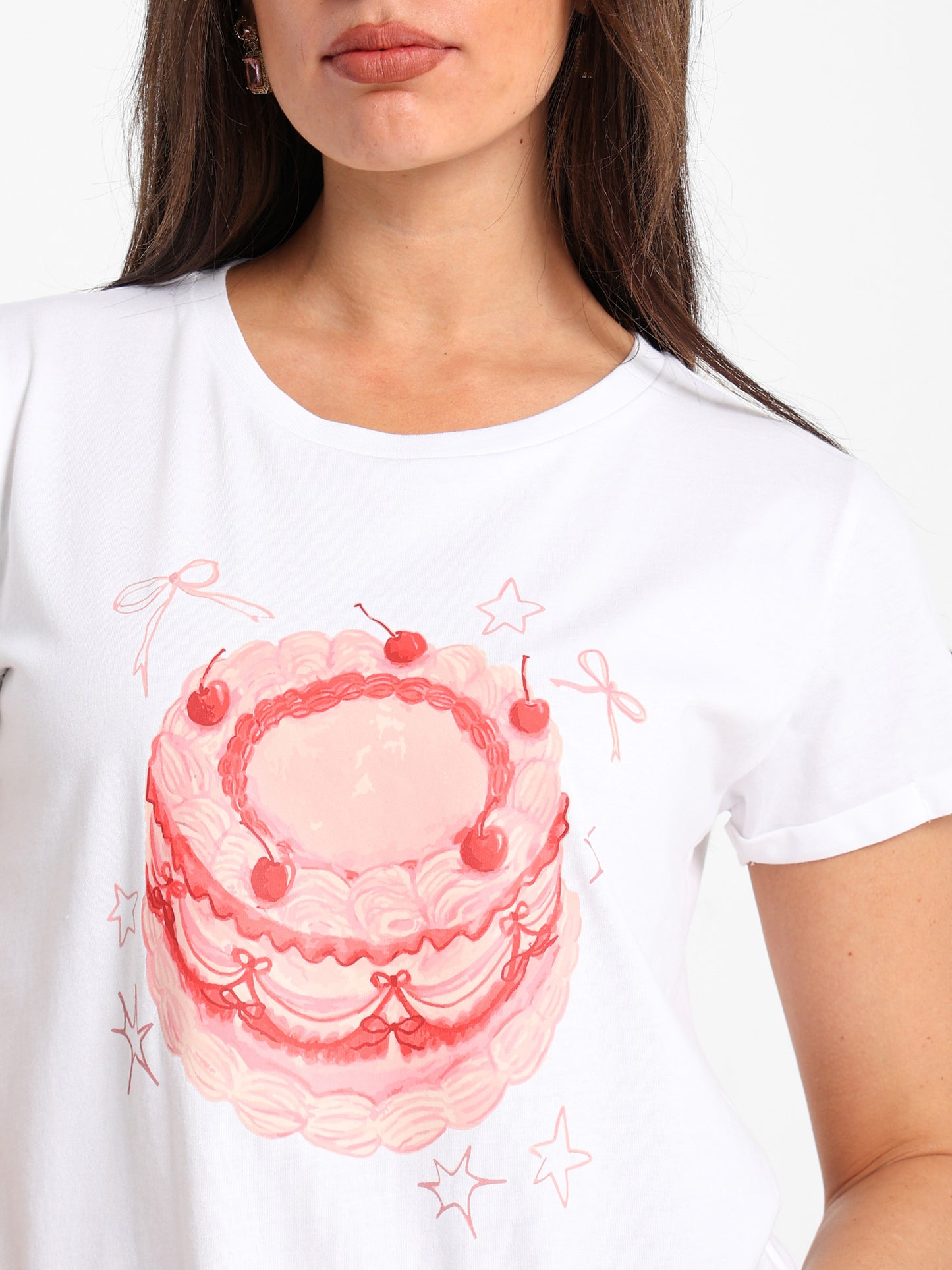 Cake Print T-Shirt