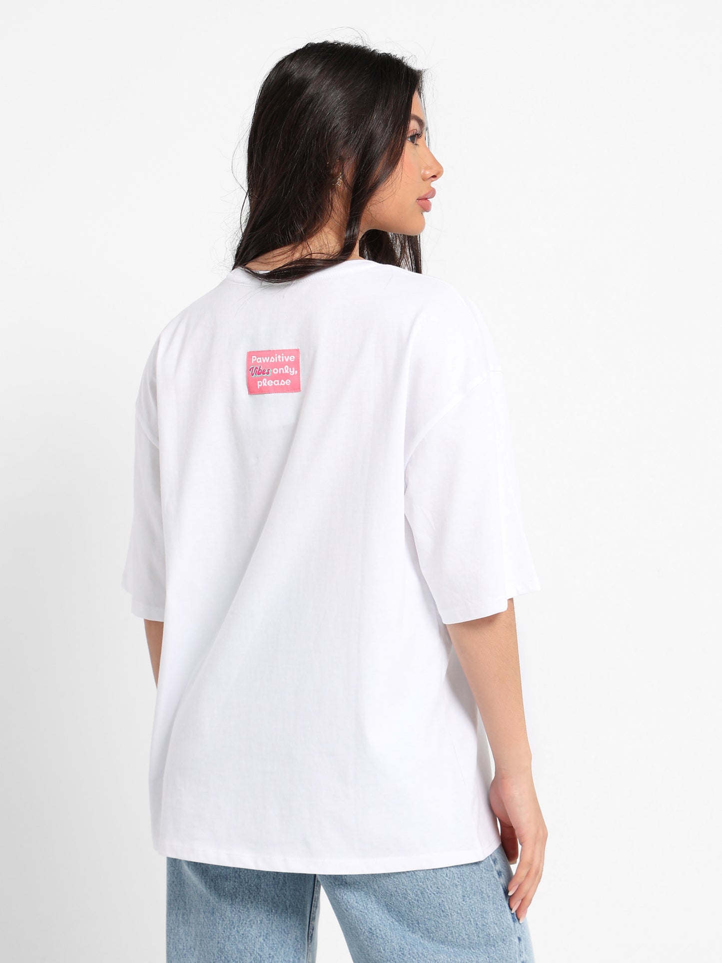 Oversized T-Shirt Dog Print
