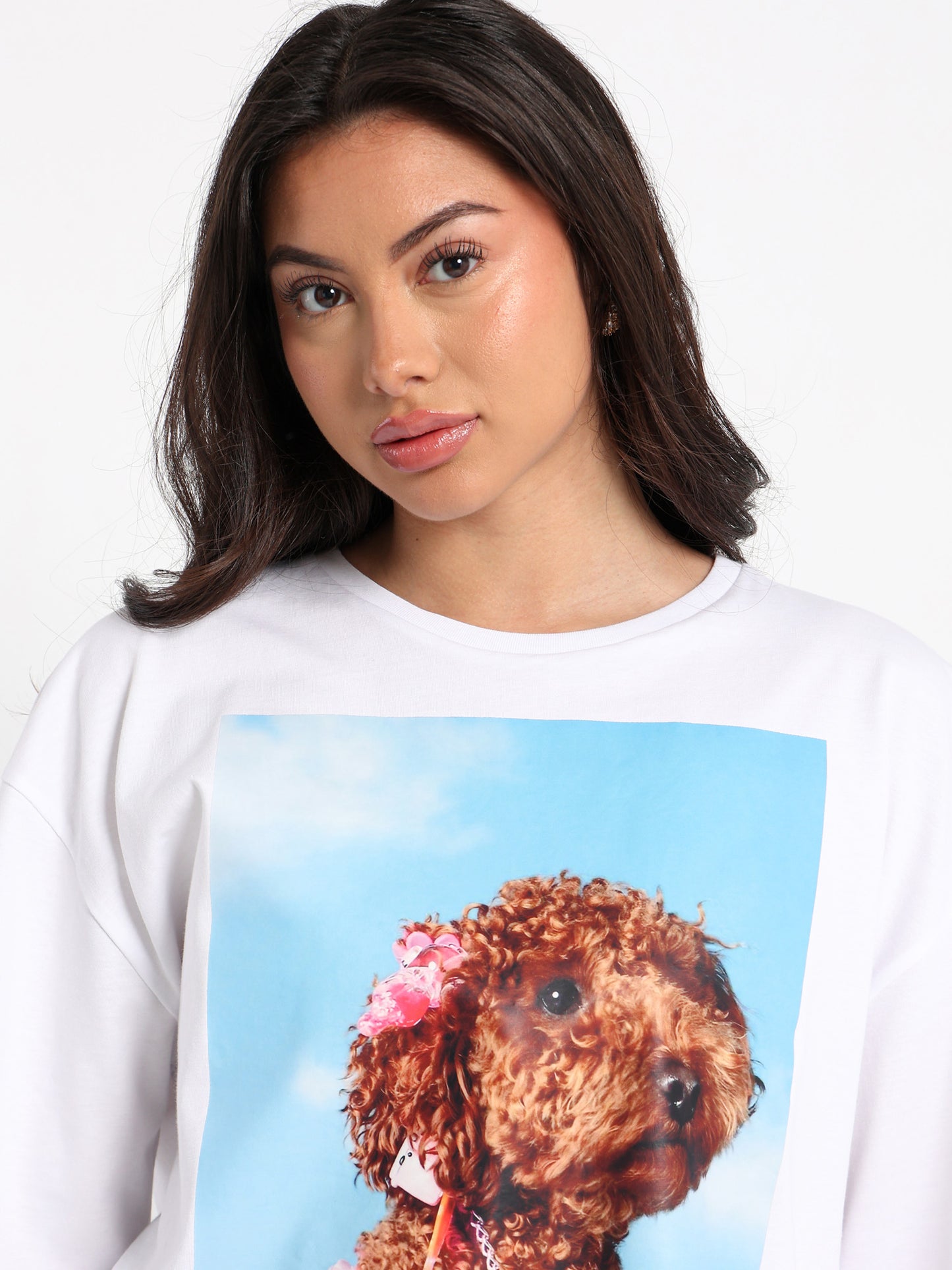 Oversized T-Shirt Dog Print