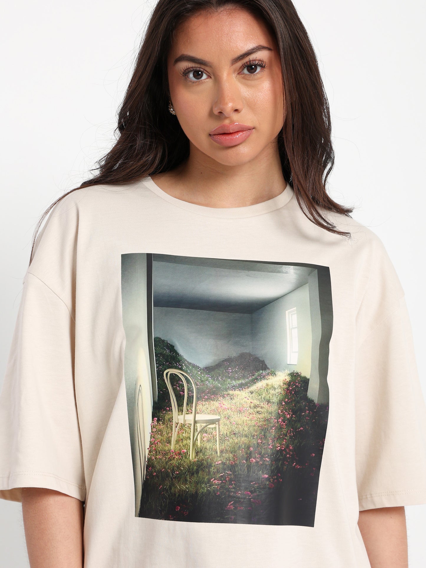 Oversized T-Shirt Front Printed Print