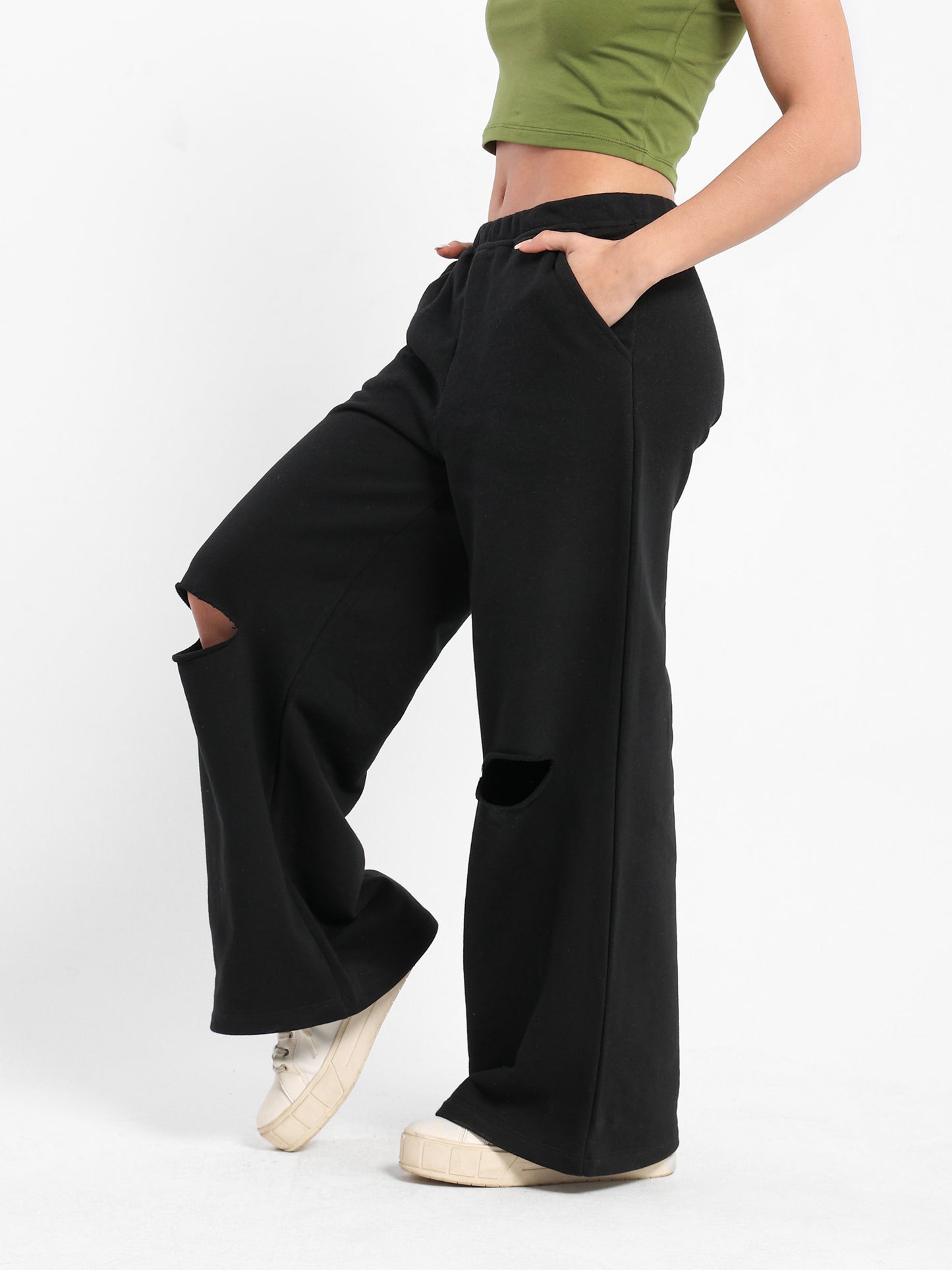 Loose Wide-Leg Sweatpants