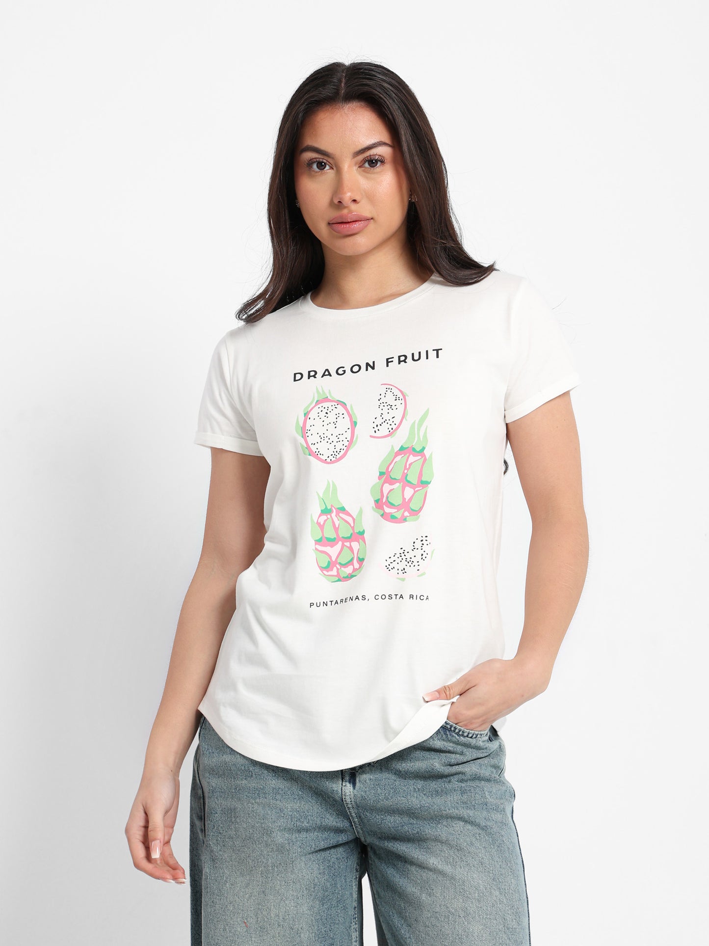 Dragon Fruits Print T-Shirt