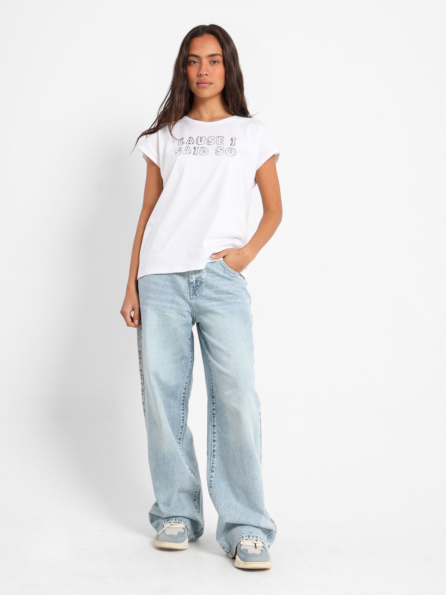Reform Printed Cap Sleeve T-Shirt