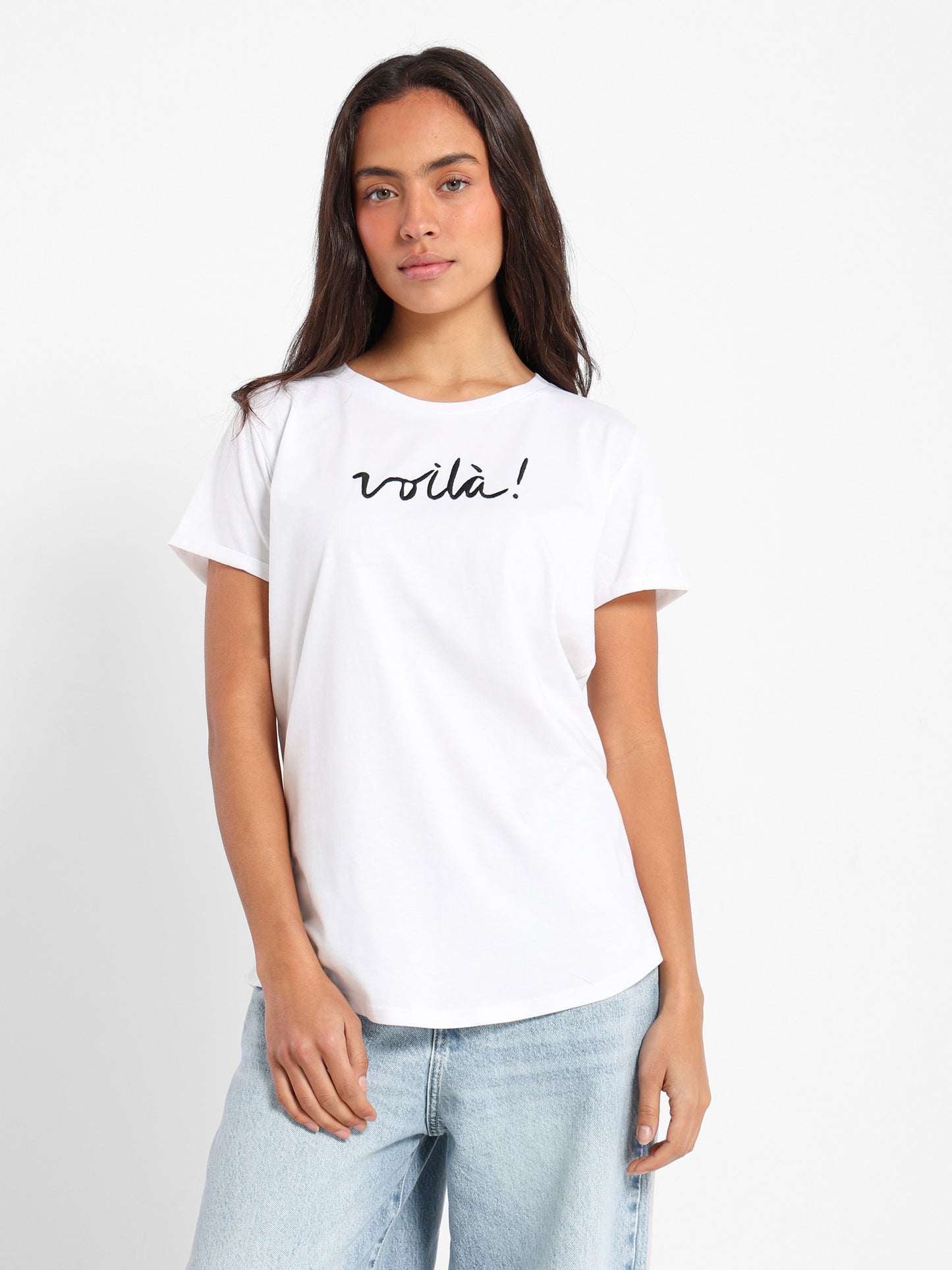 Voila Embroidered T-Shirt