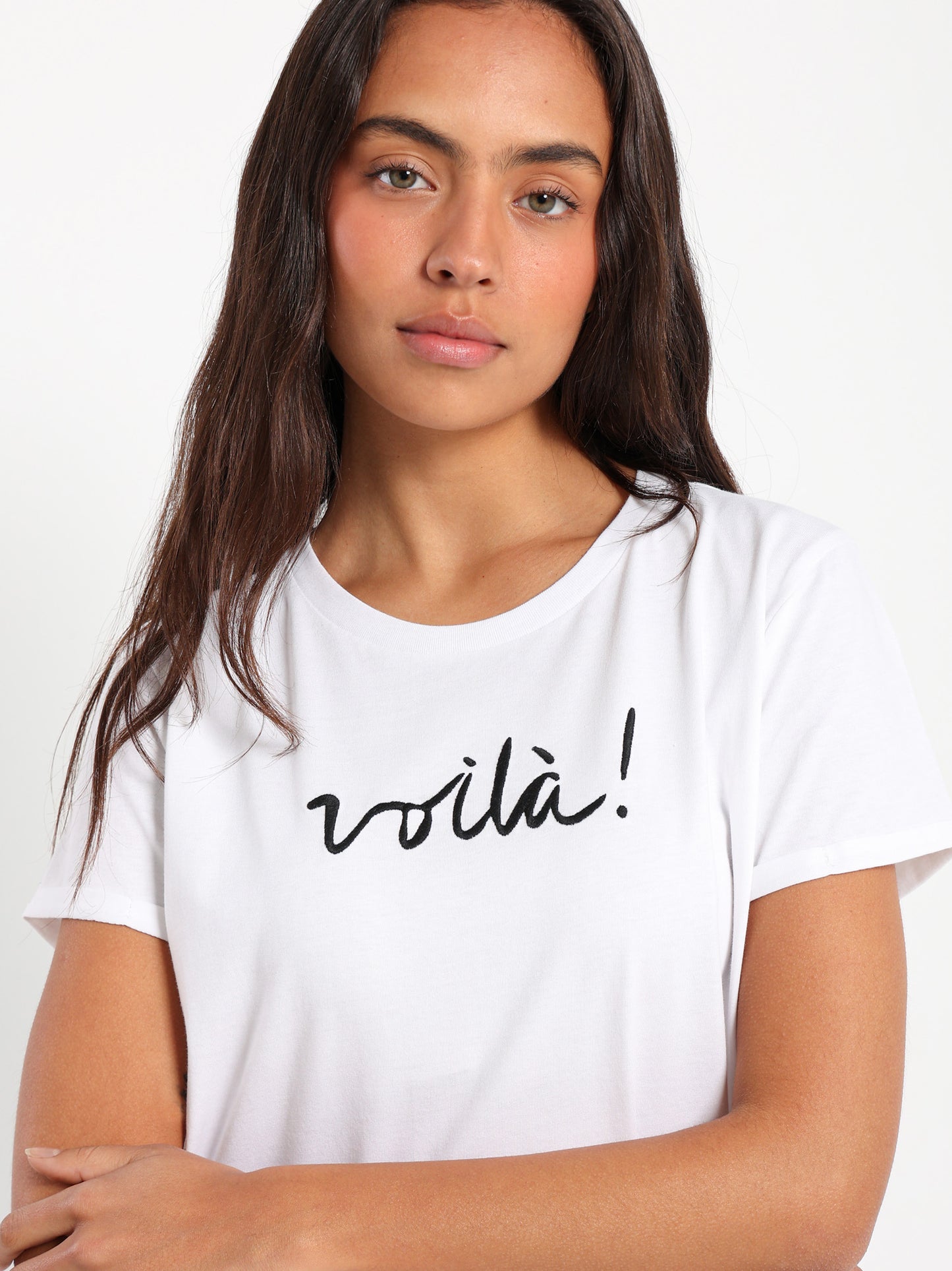 Voila Embroidered T-Shirt