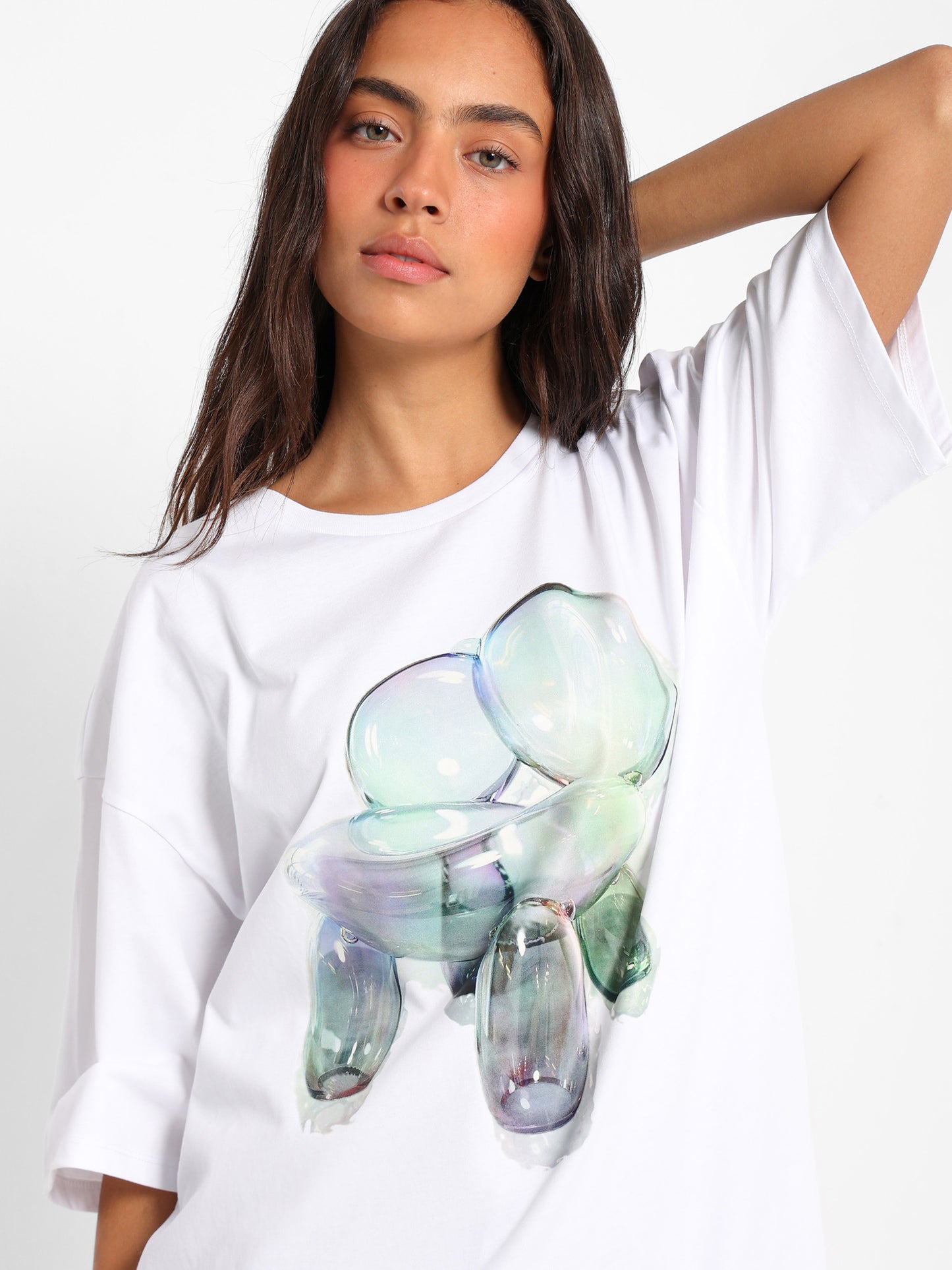Oversized T-Shirt Bubbly Chair Print