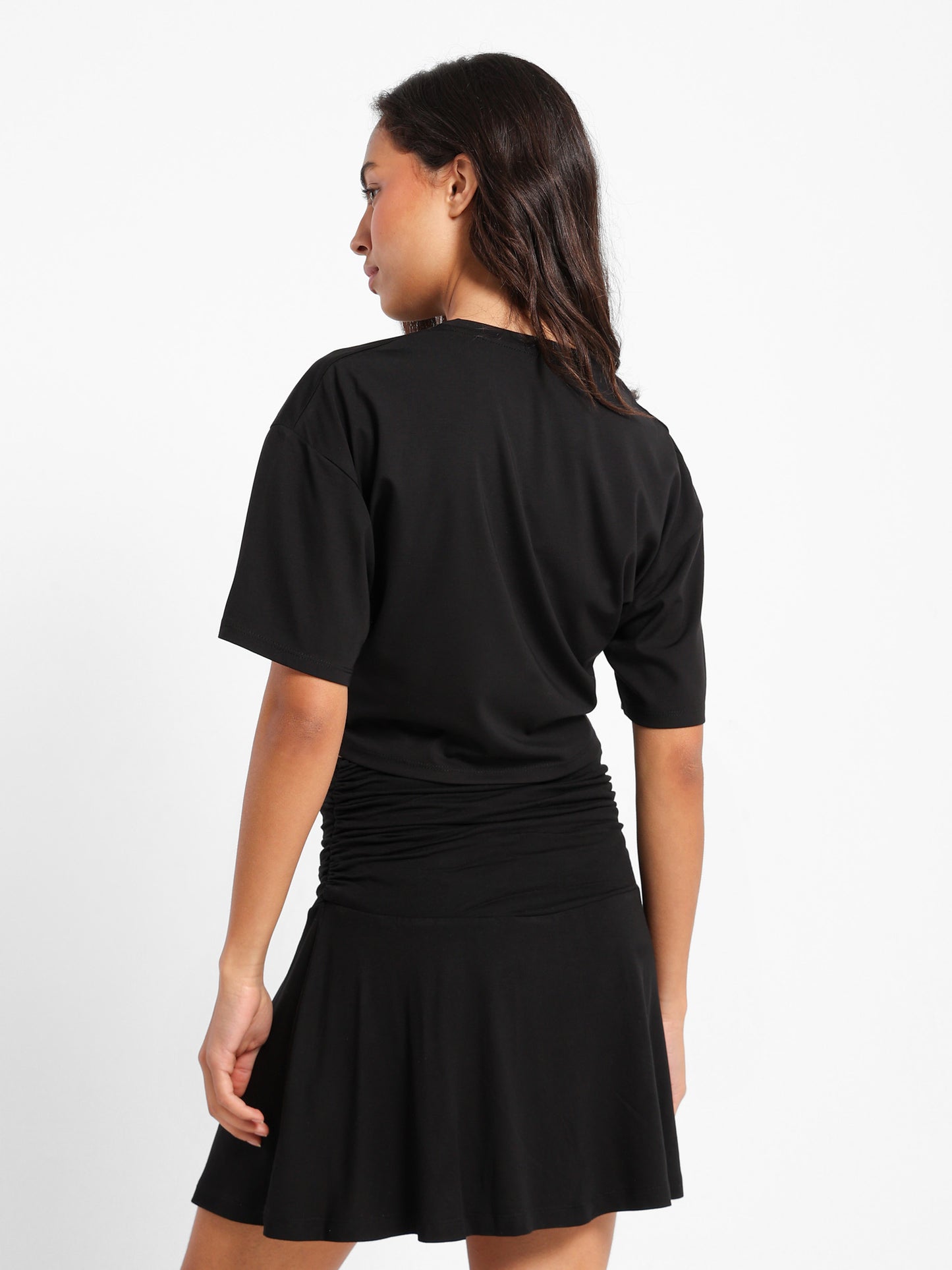 Fitted Waist Short Sleeve Tee