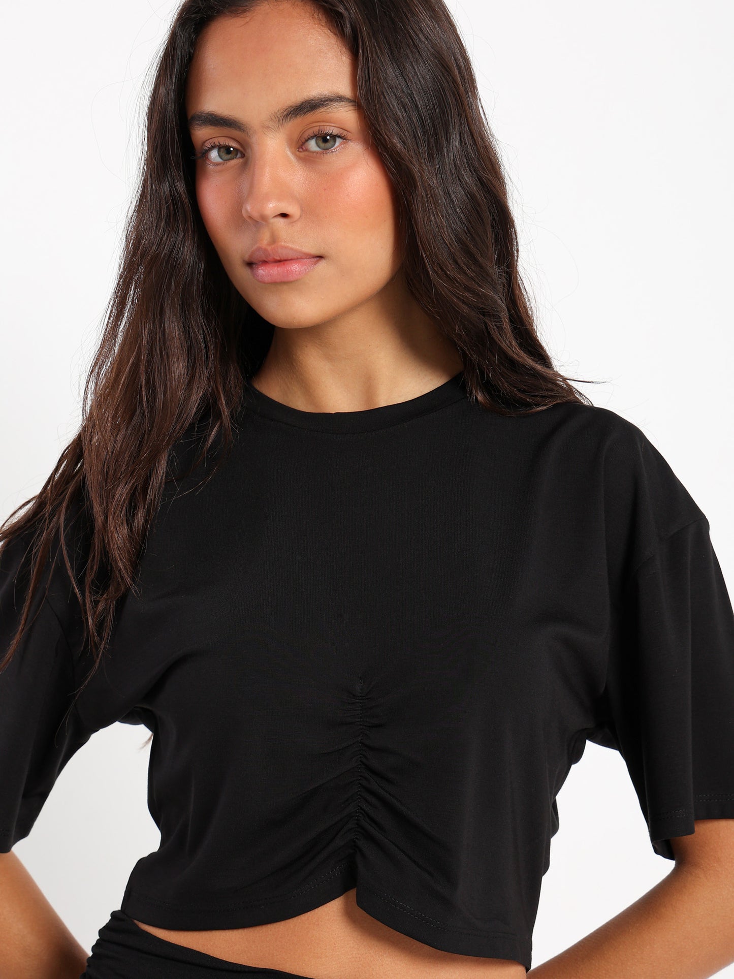 Fitted Waist Short Sleeve Tee