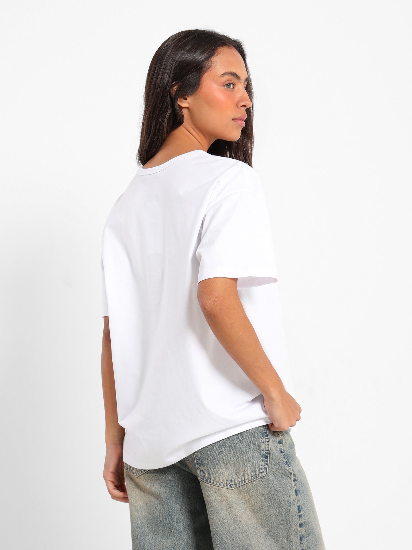 Floral Embroidered Loose T-Shirt
