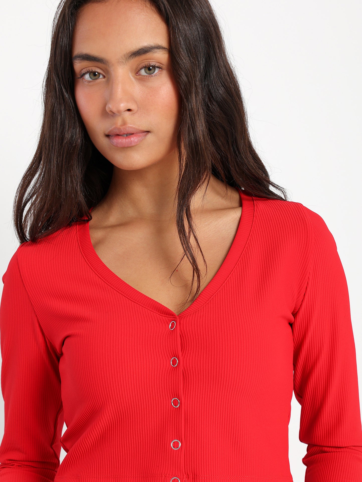 Ribbed Cropped Cardigan