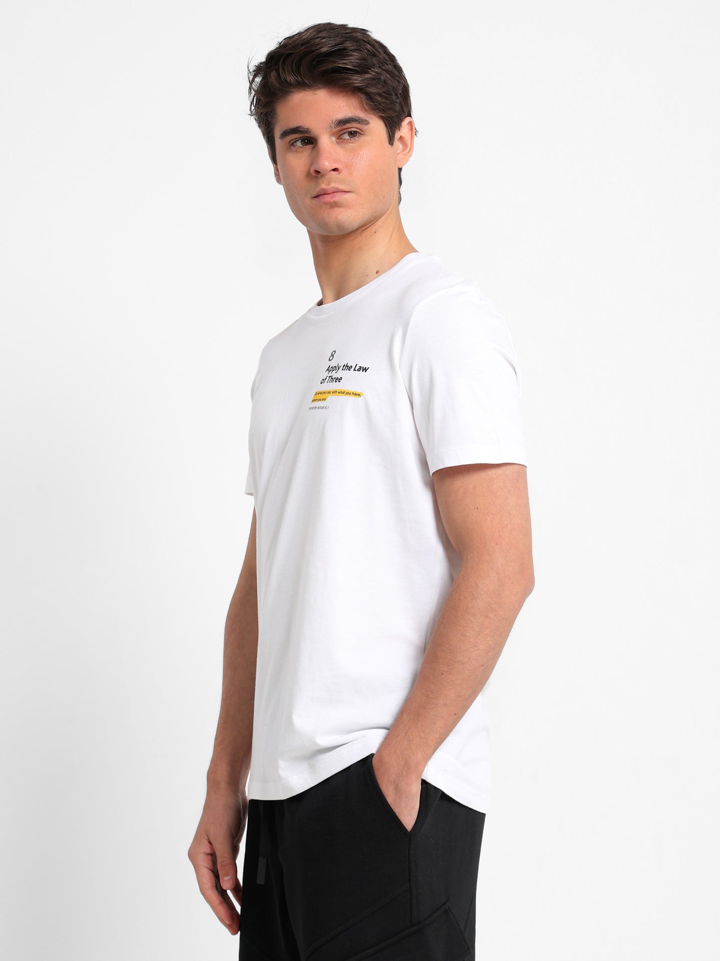 Apply The Low of Three Printed T-Shirt