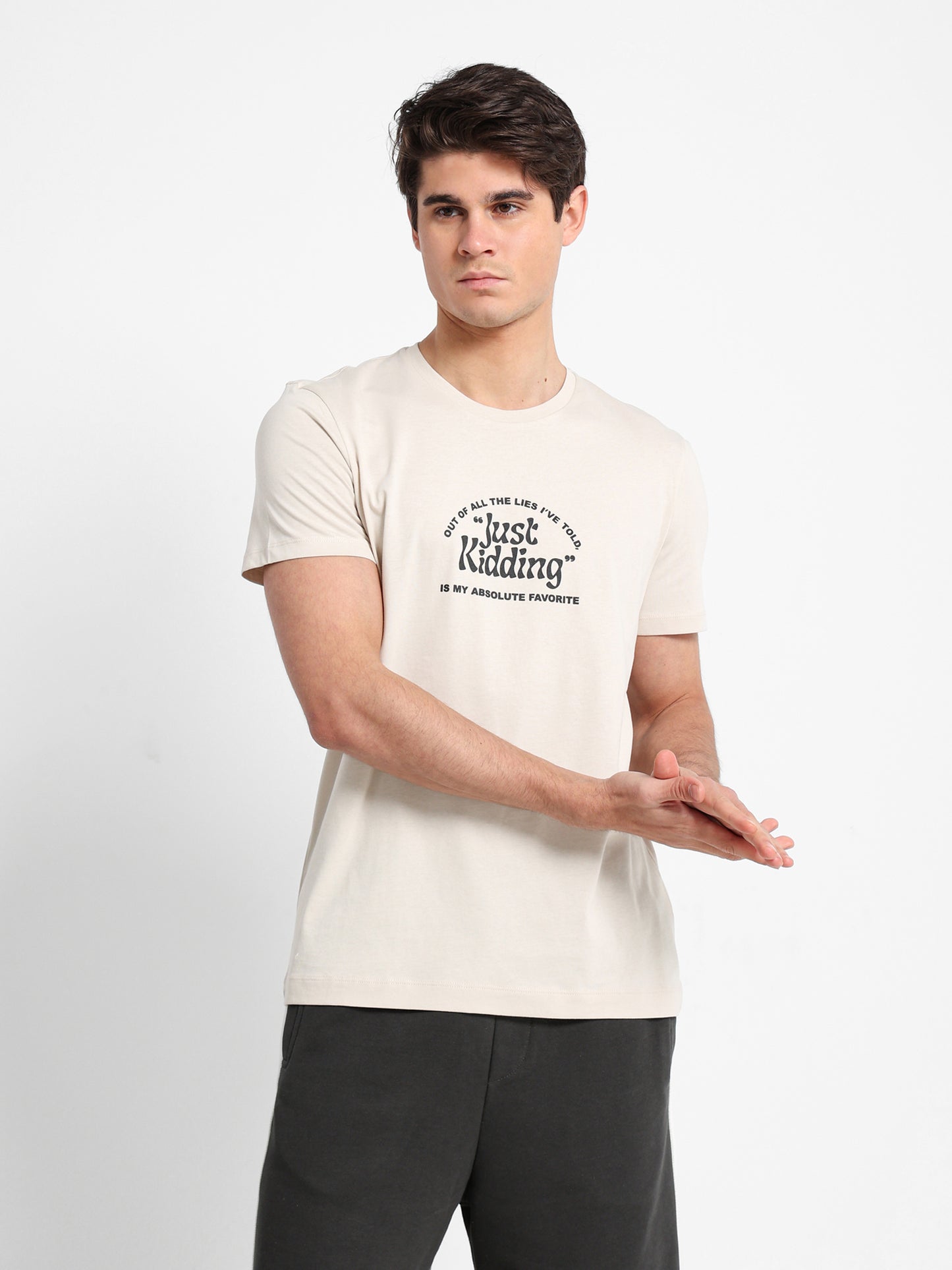 "Just Kidding " Graphic T-Shirt