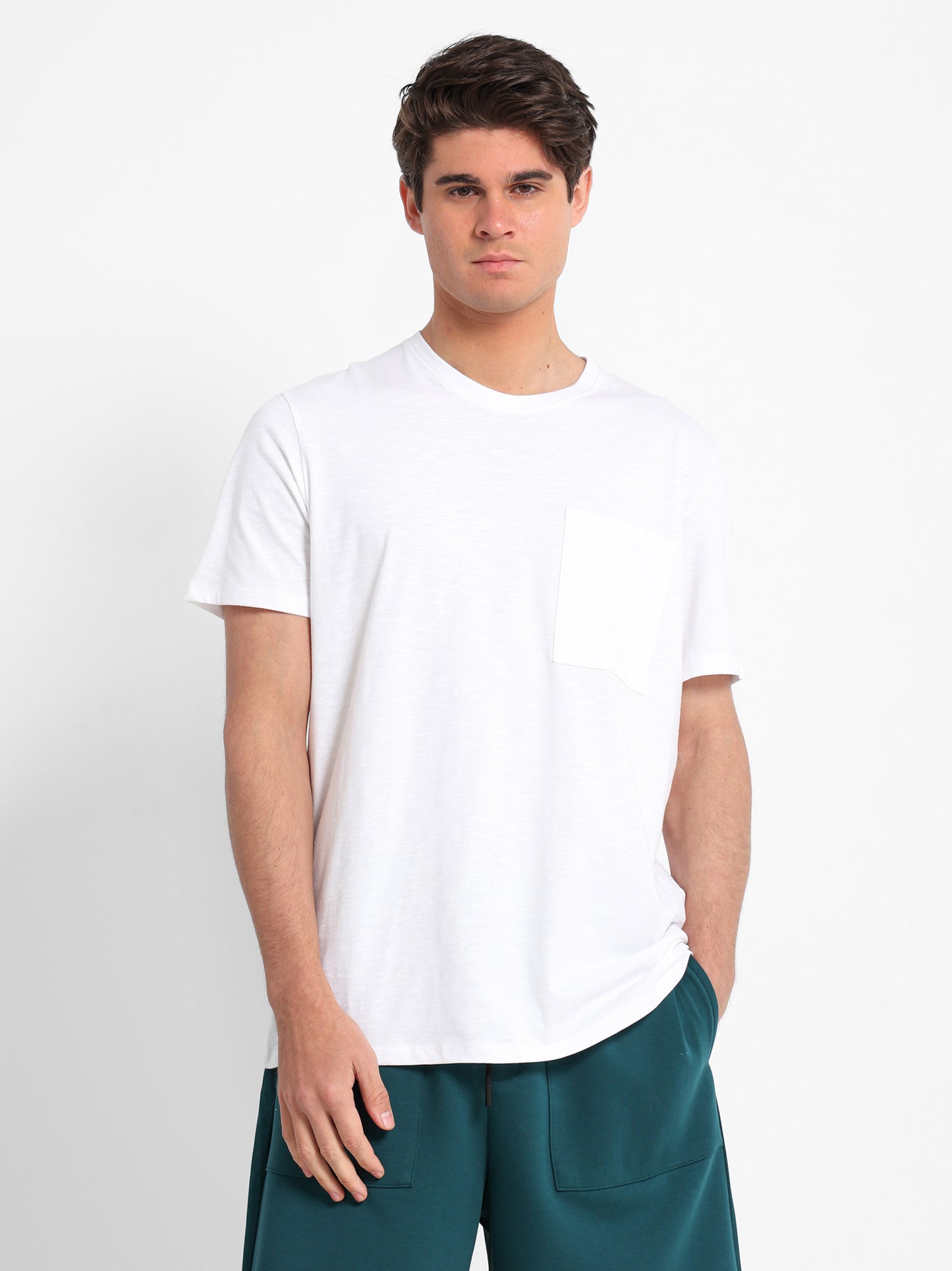 Relaxed Fit T-Shirt with Front Pocket