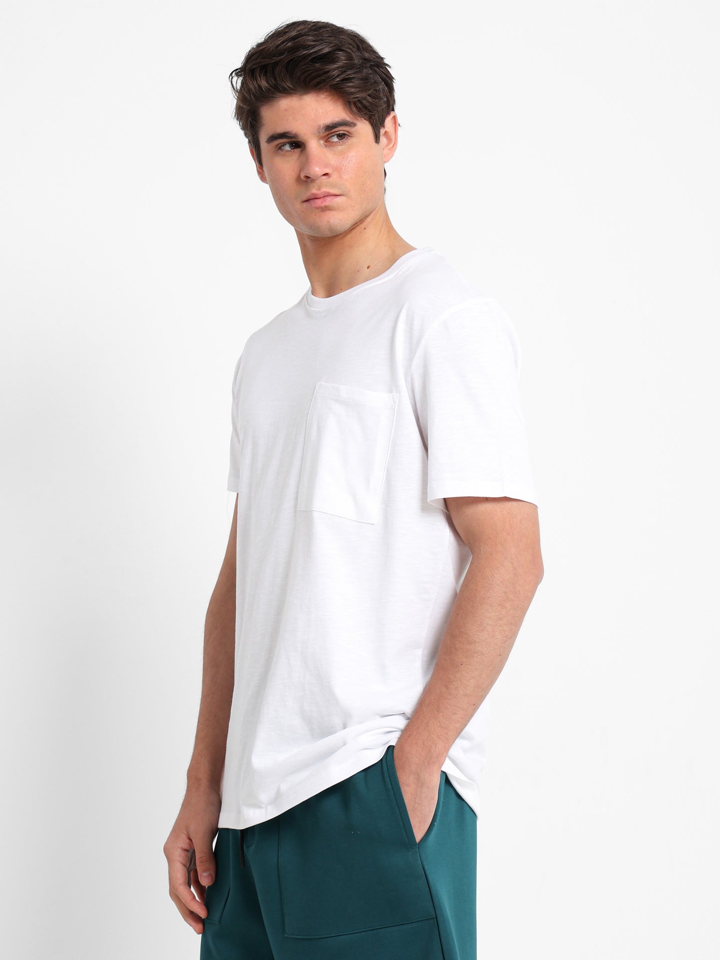Relaxed Fit T-Shirt with Front Pocket