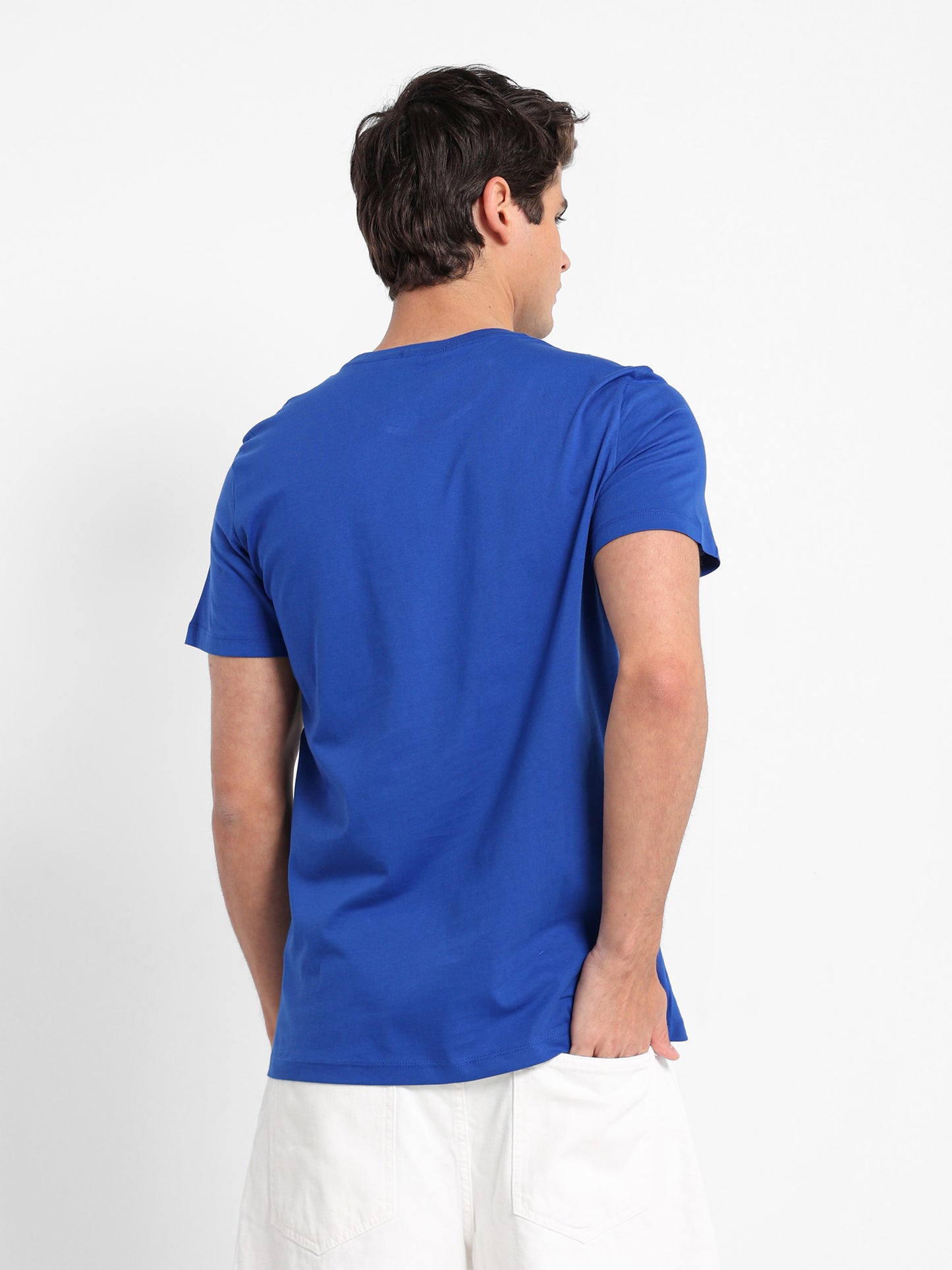 Text Print Round Neck T-Shirt