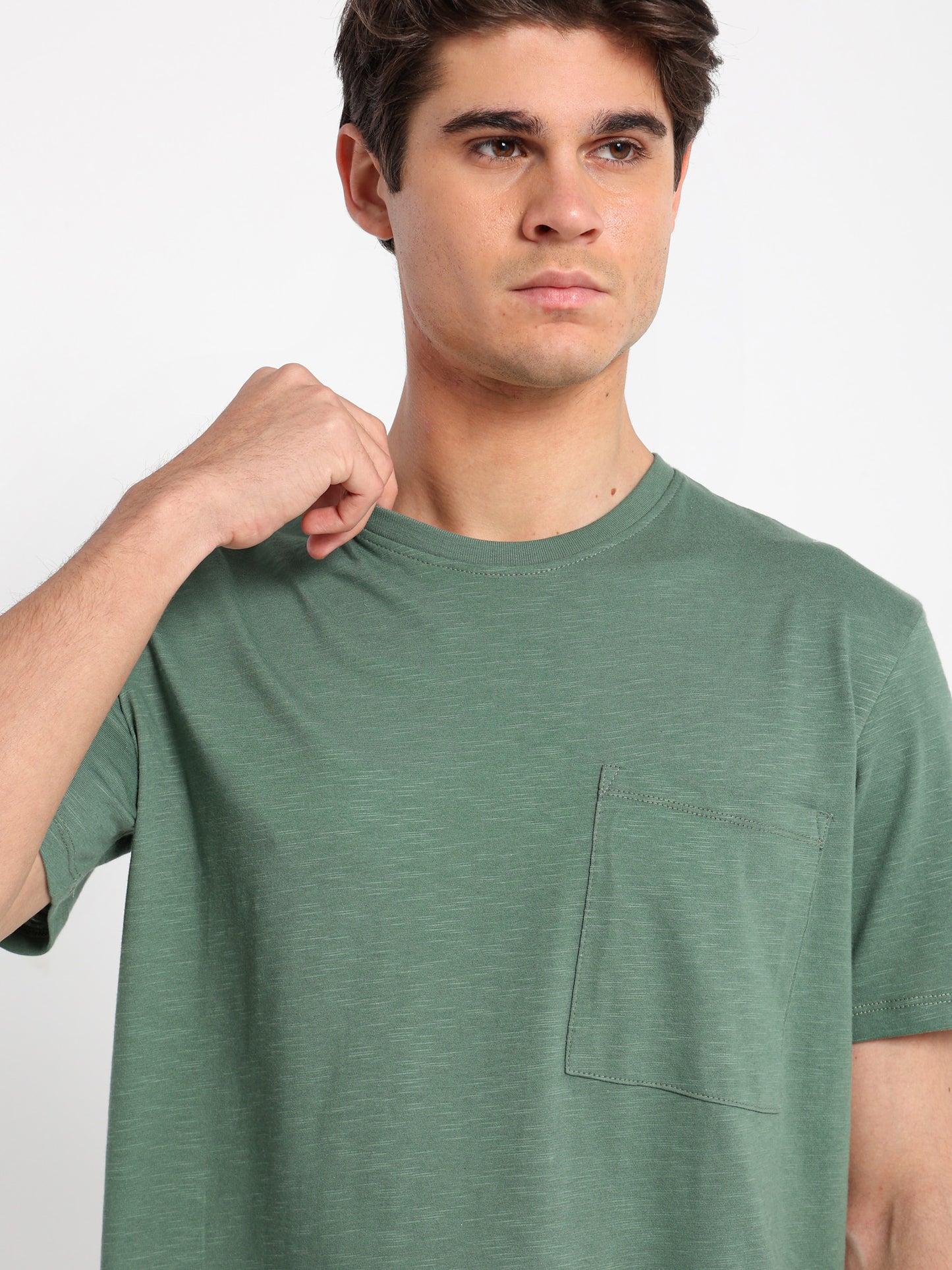 Relaxed Fit T-Shirt with Front Pocket