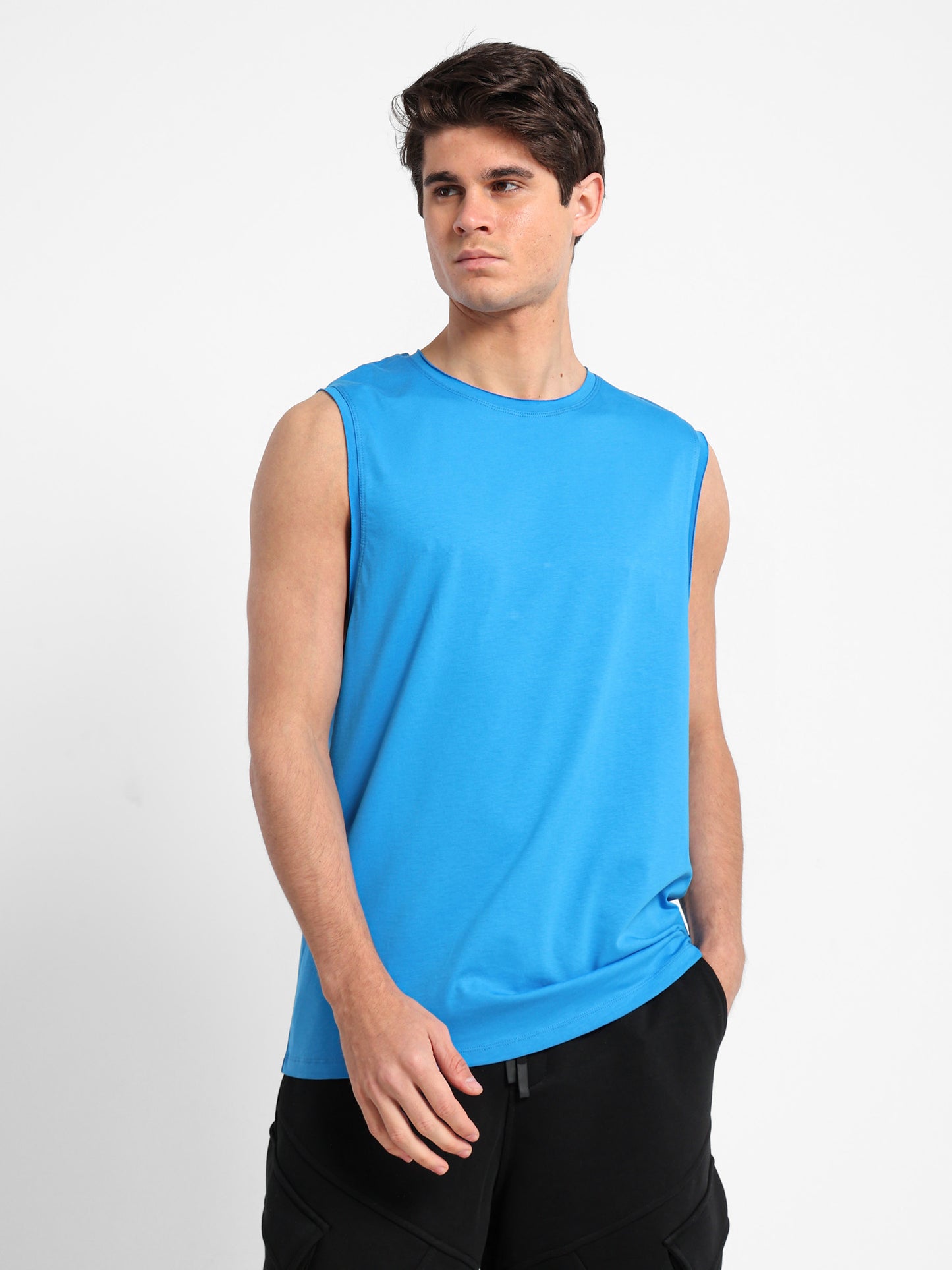 Basic Dropped Armhole T-Shirt