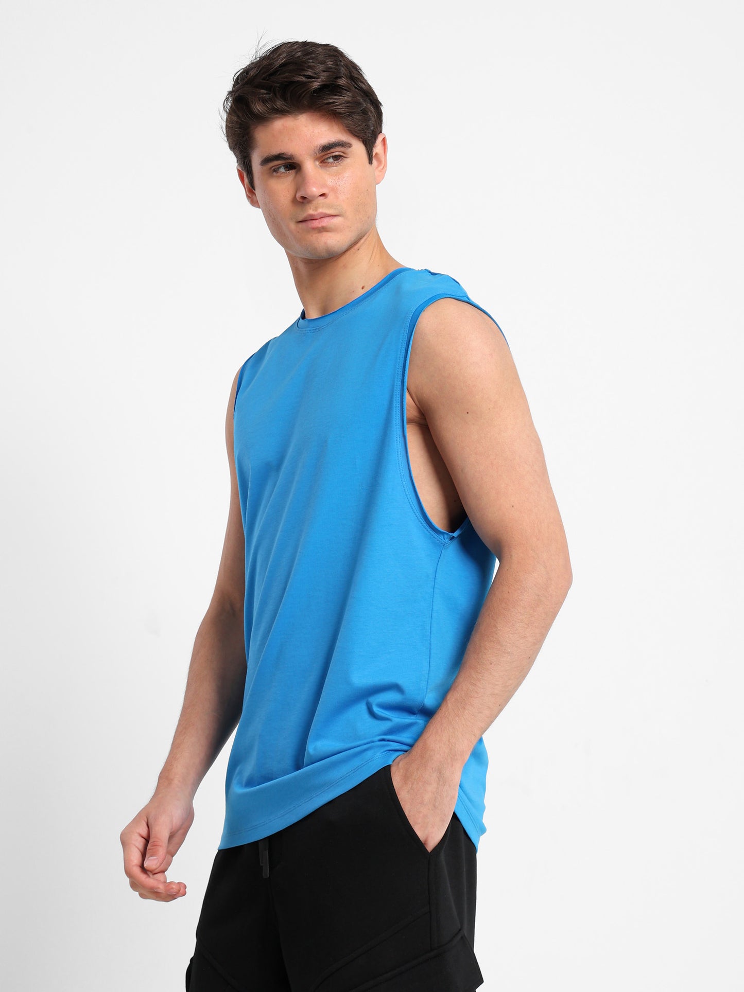 Basic Dropped Armhole T-Shirt