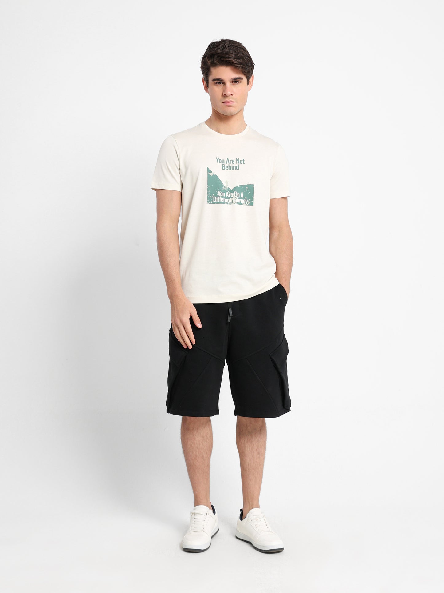 You Are Not Behind Printed T-Shirt