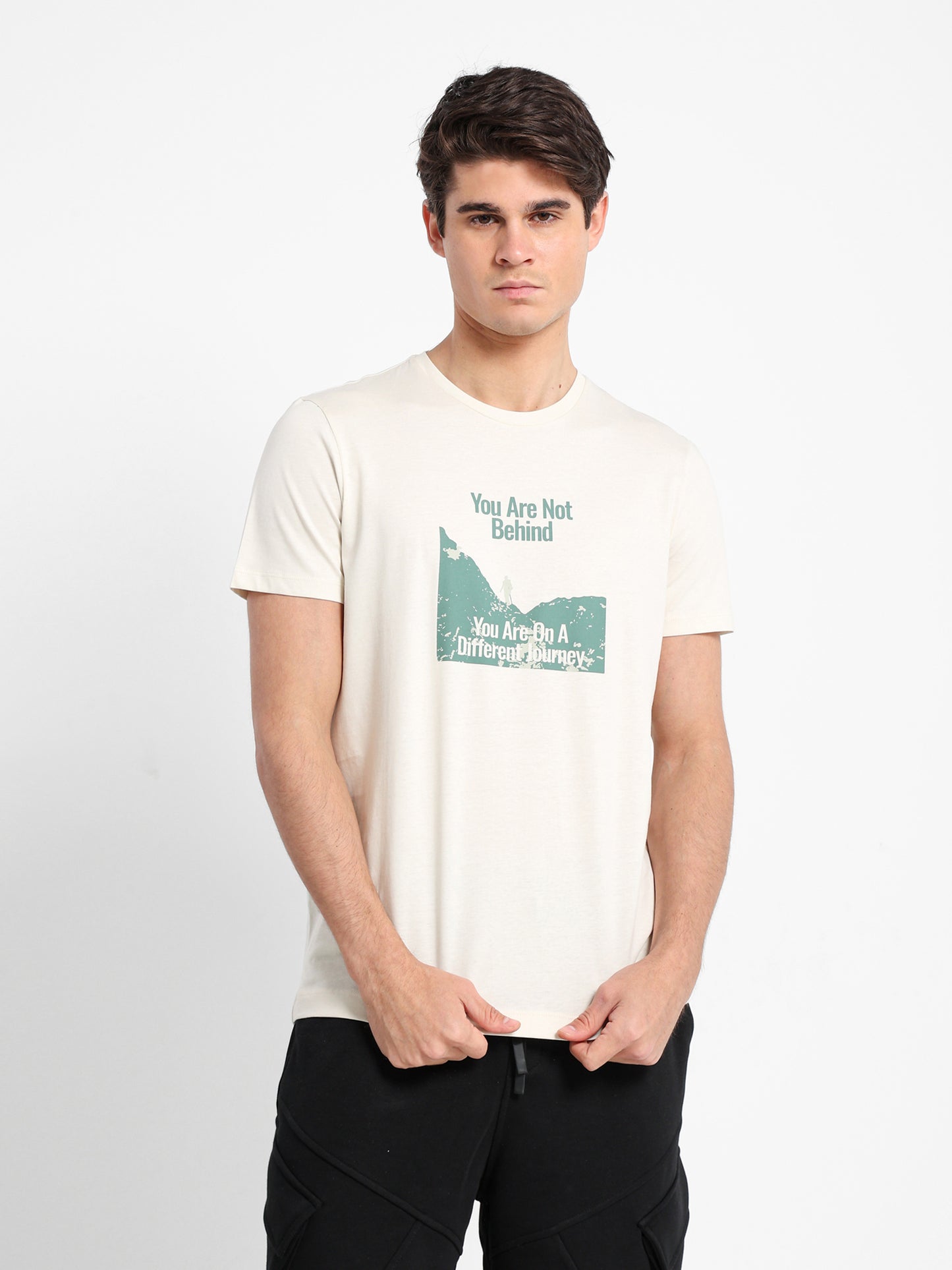 You Are Not Behind Printed T-Shirt