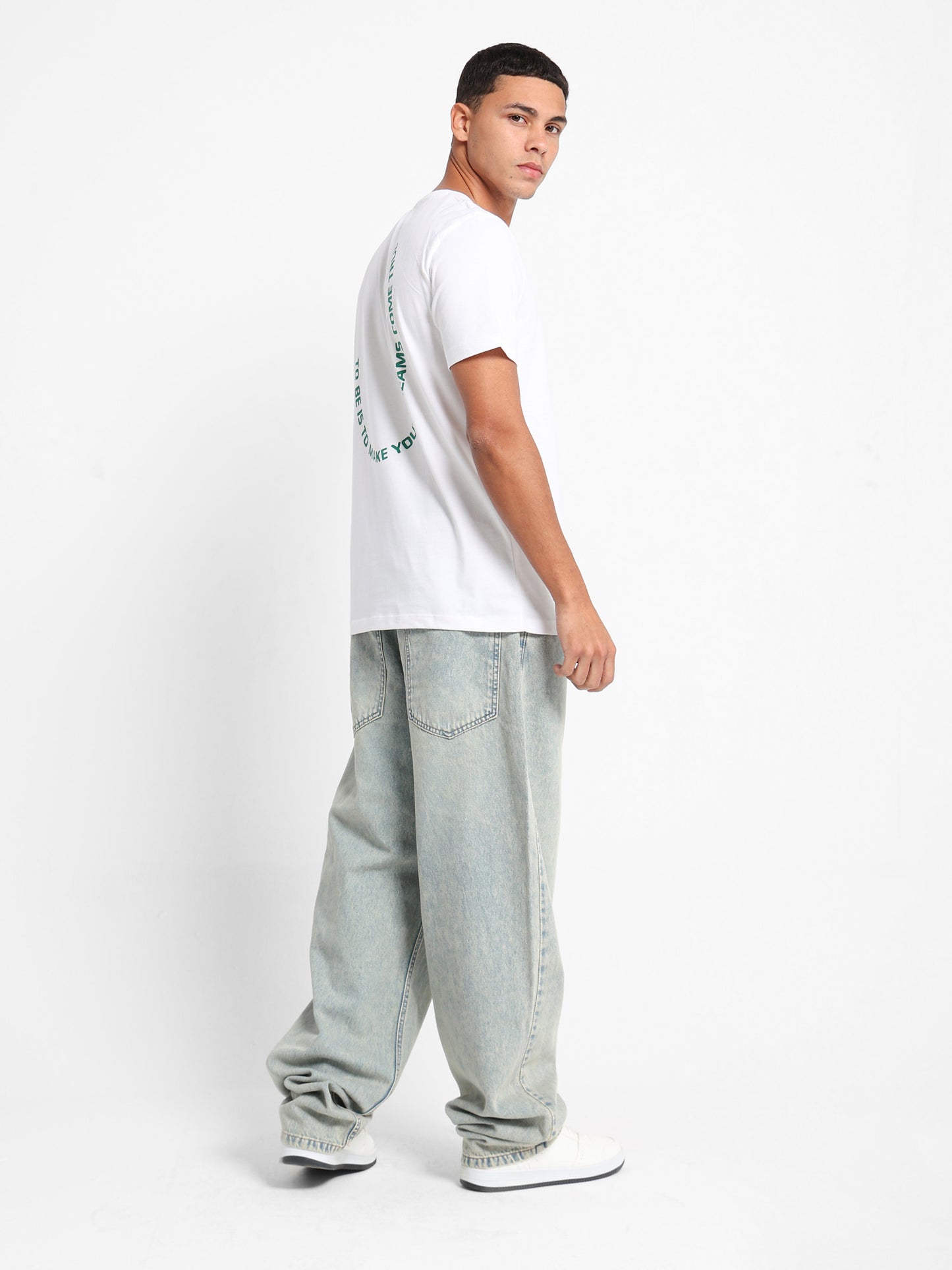 Back Print Round Neck T-Shirt