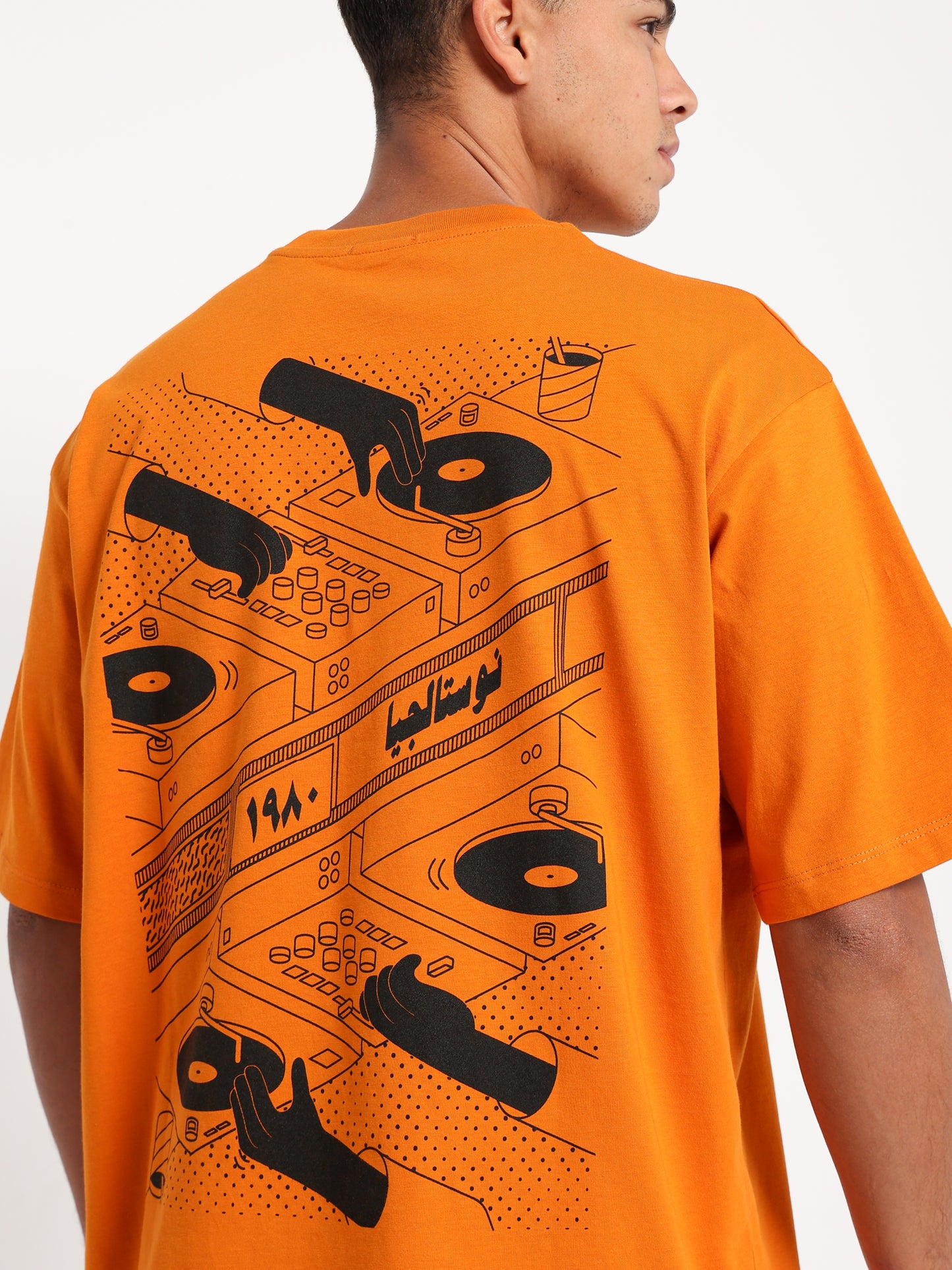 Arabic DJ Mixer Graphic T-Shirt