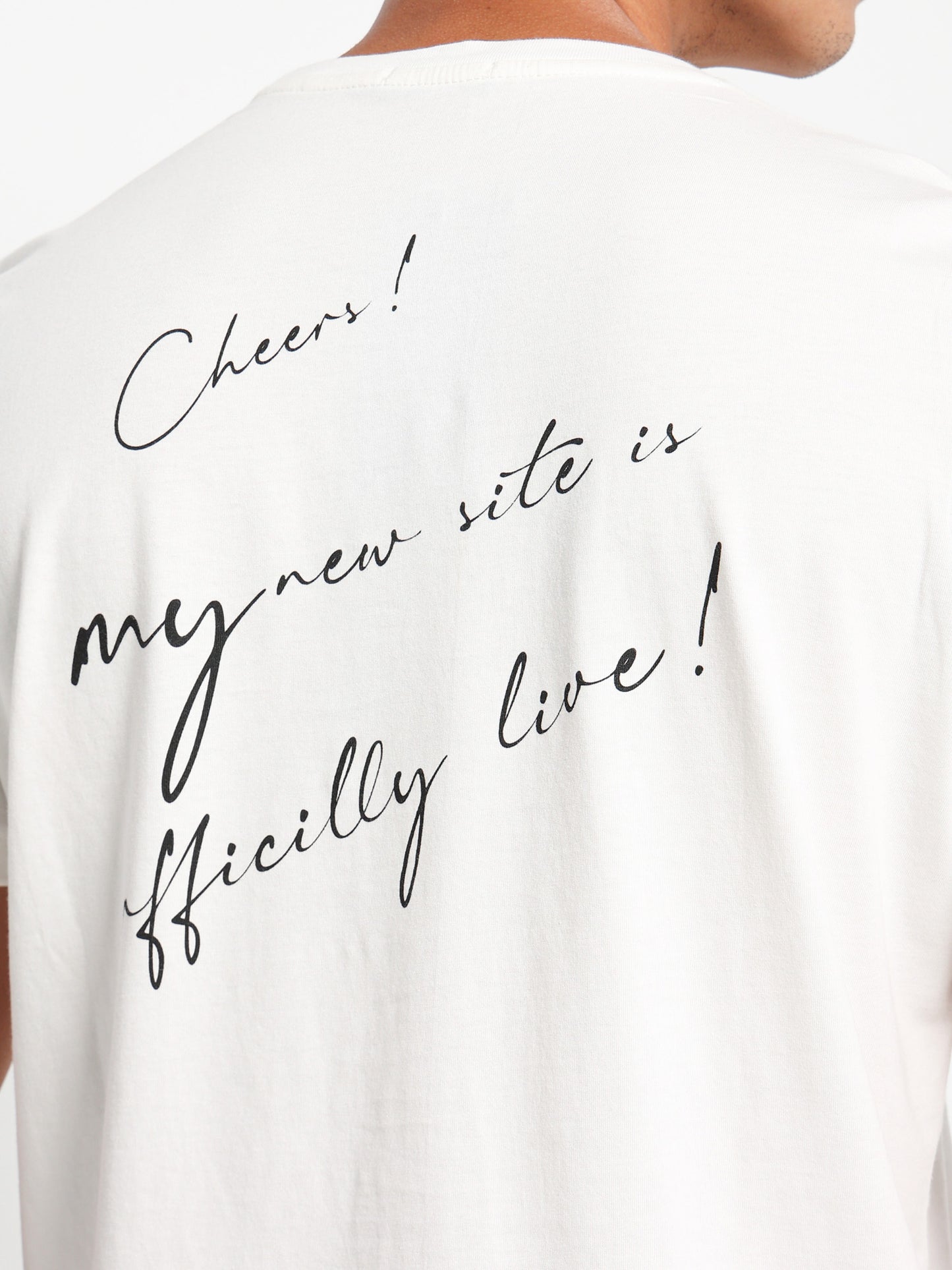 Cheers Back Print T-Shirt
