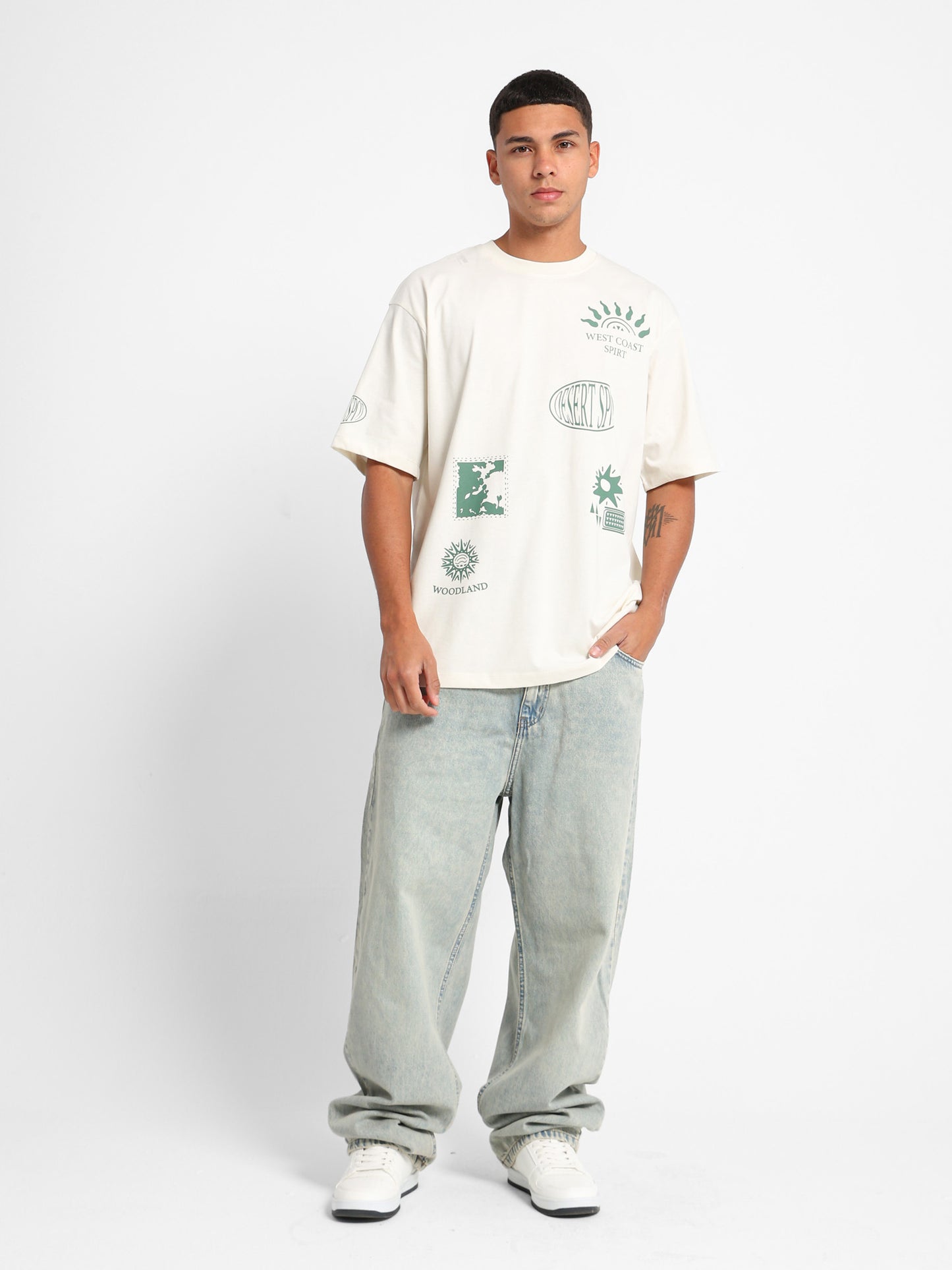 Poster Badges Graphic T-Shirt
