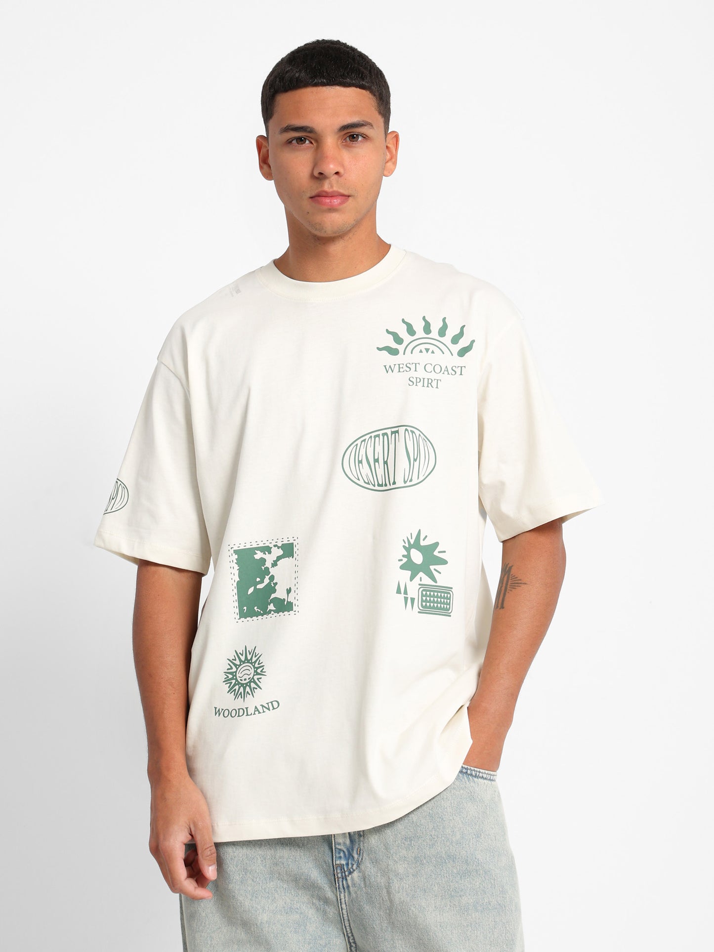 Poster Badges Graphic T-Shirt