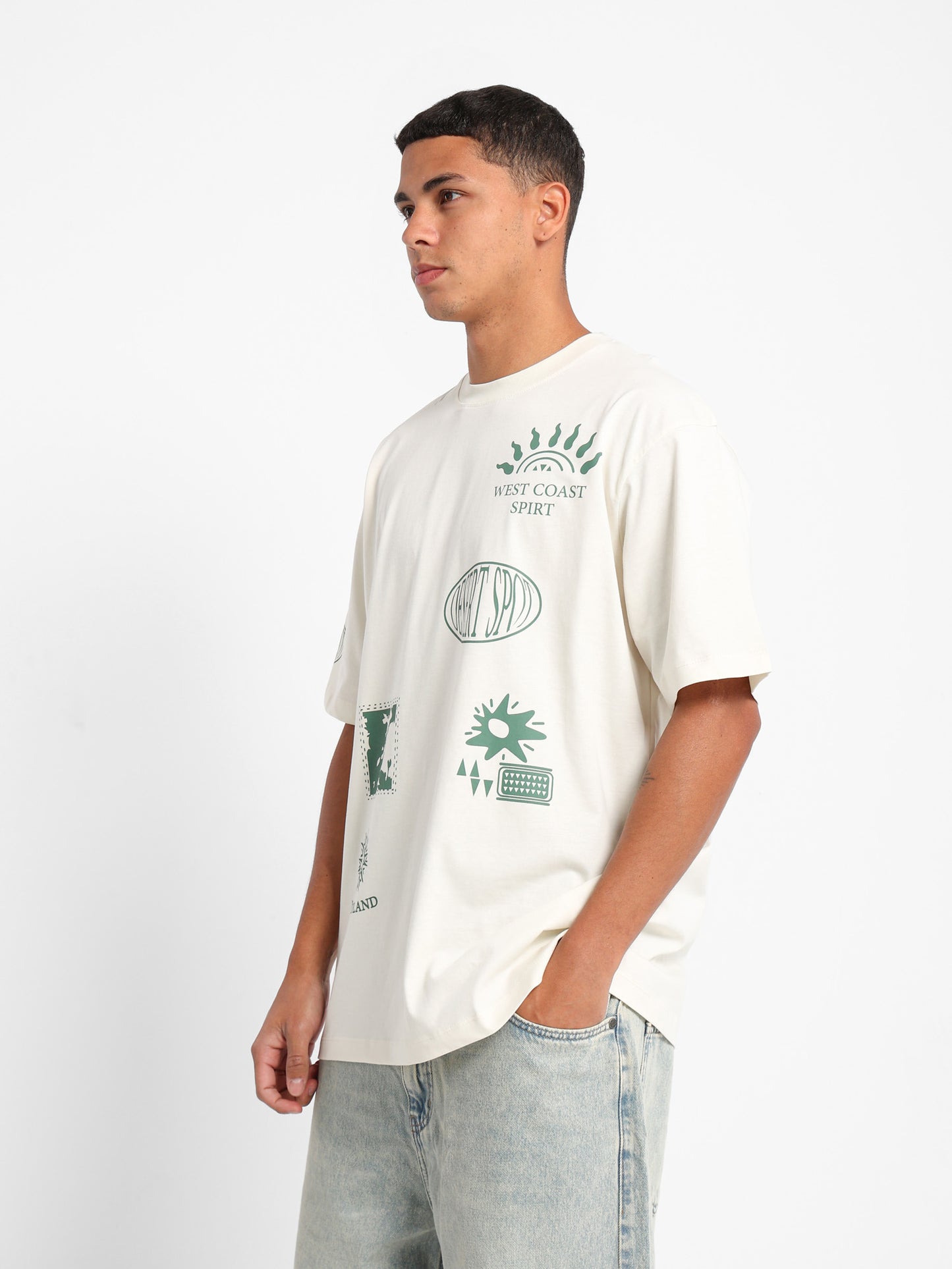 Poster Badges Graphic T-Shirt