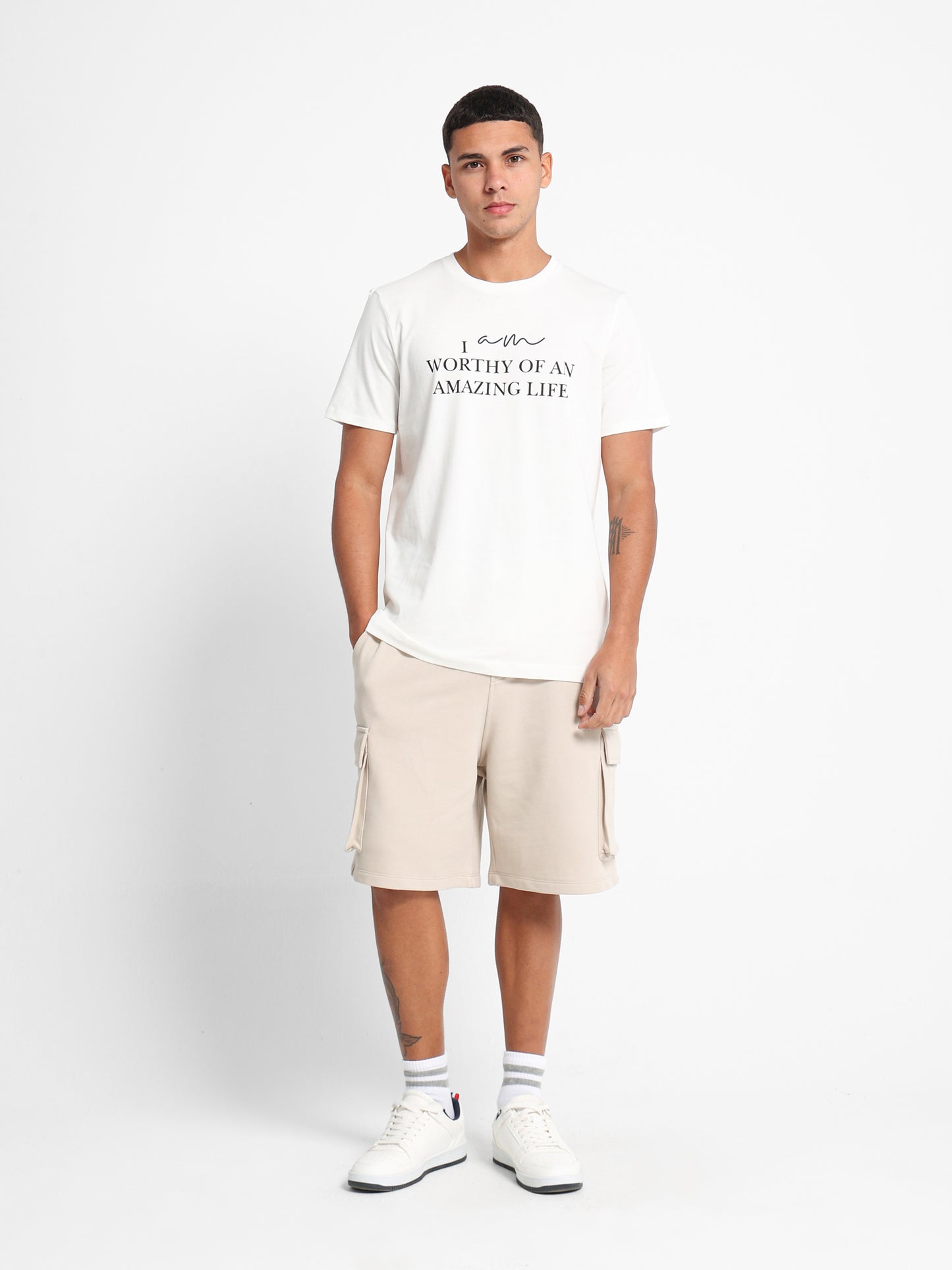 Front Text Print T-Shirt