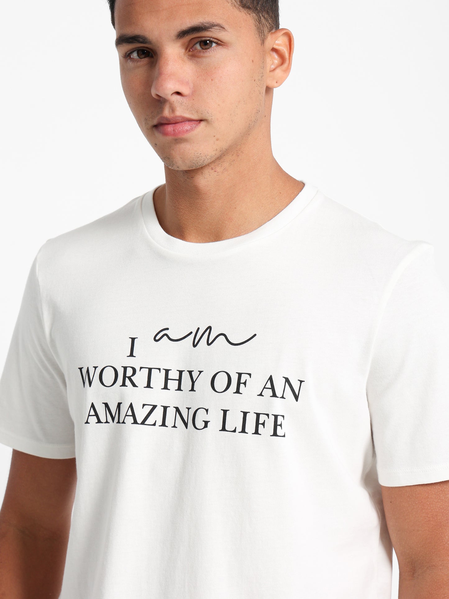 Front Text Print T-Shirt