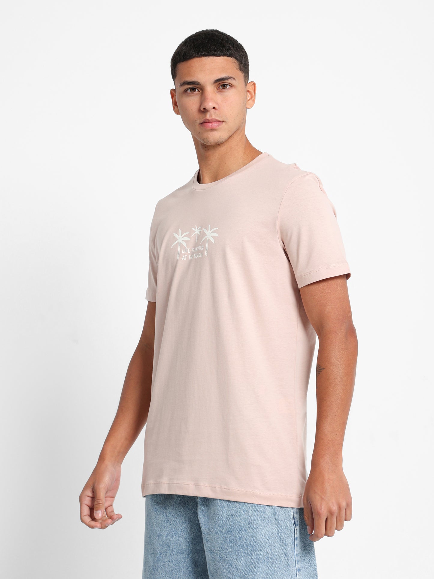 Casual Crew Neck T-Shirt With Print