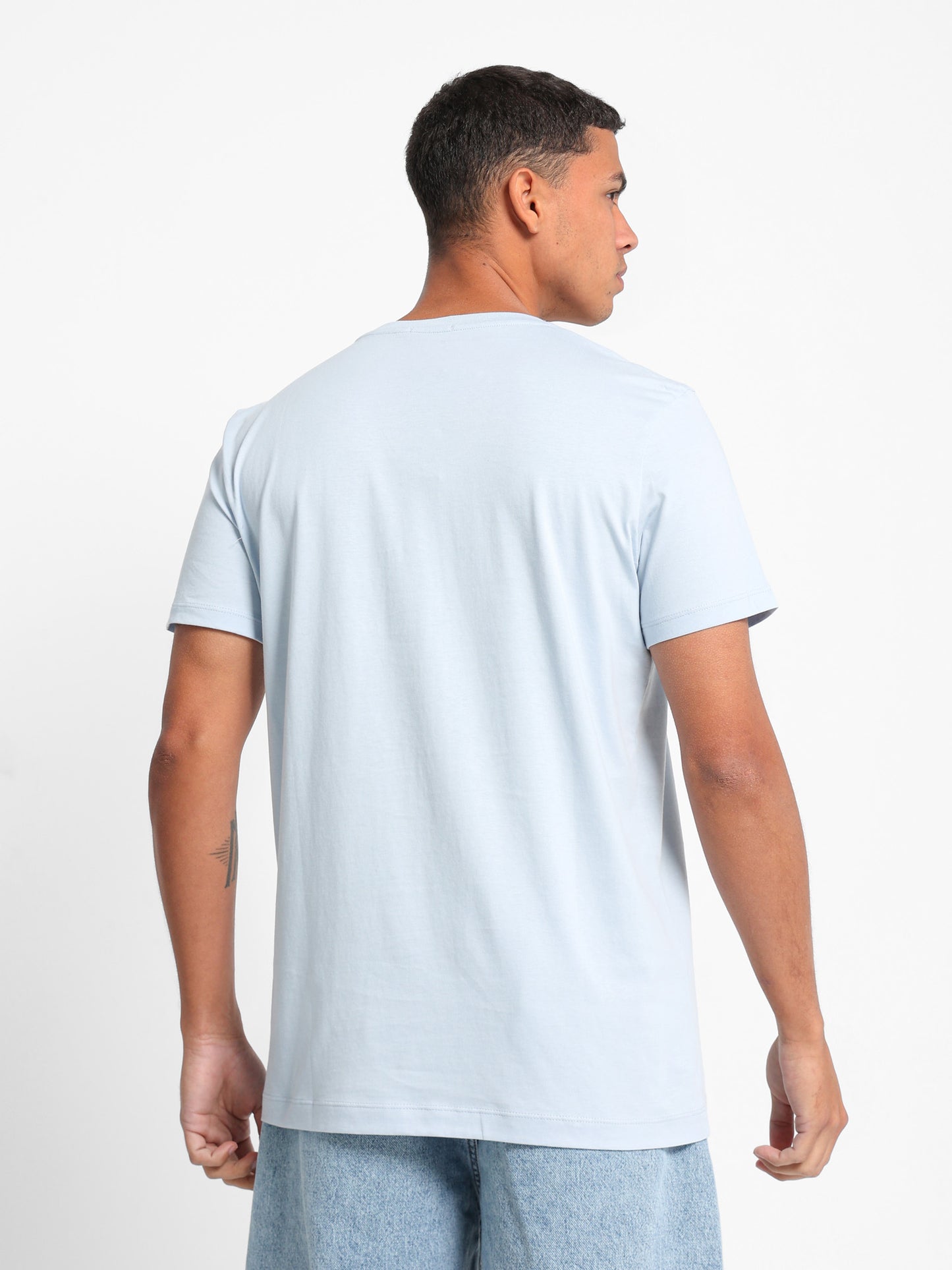 Chest Text Printed T-Shirt