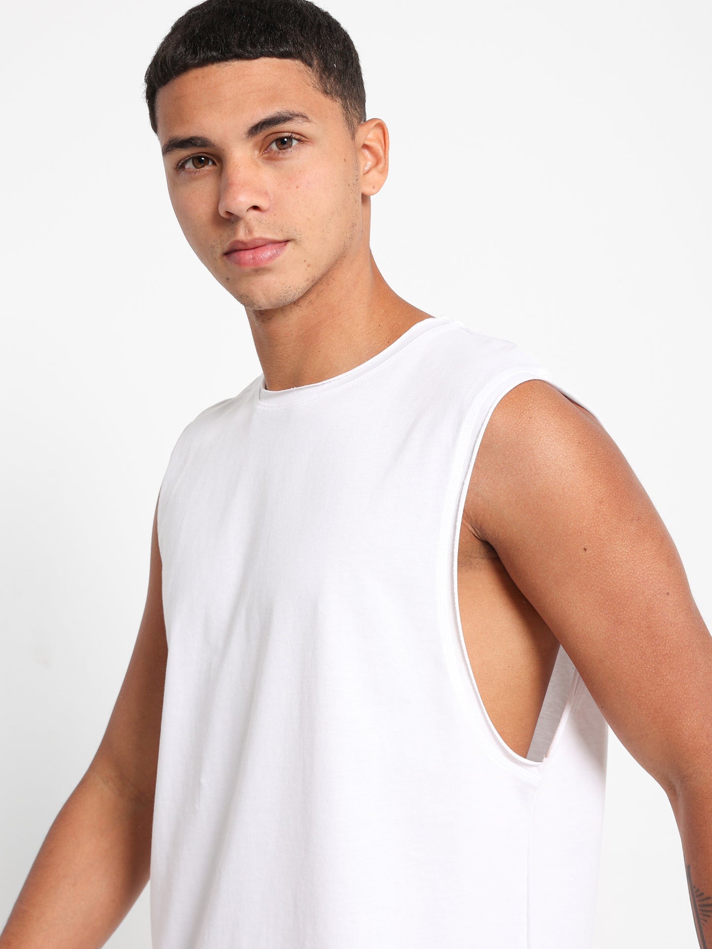 Basic Dropped Armhole T-Shirt