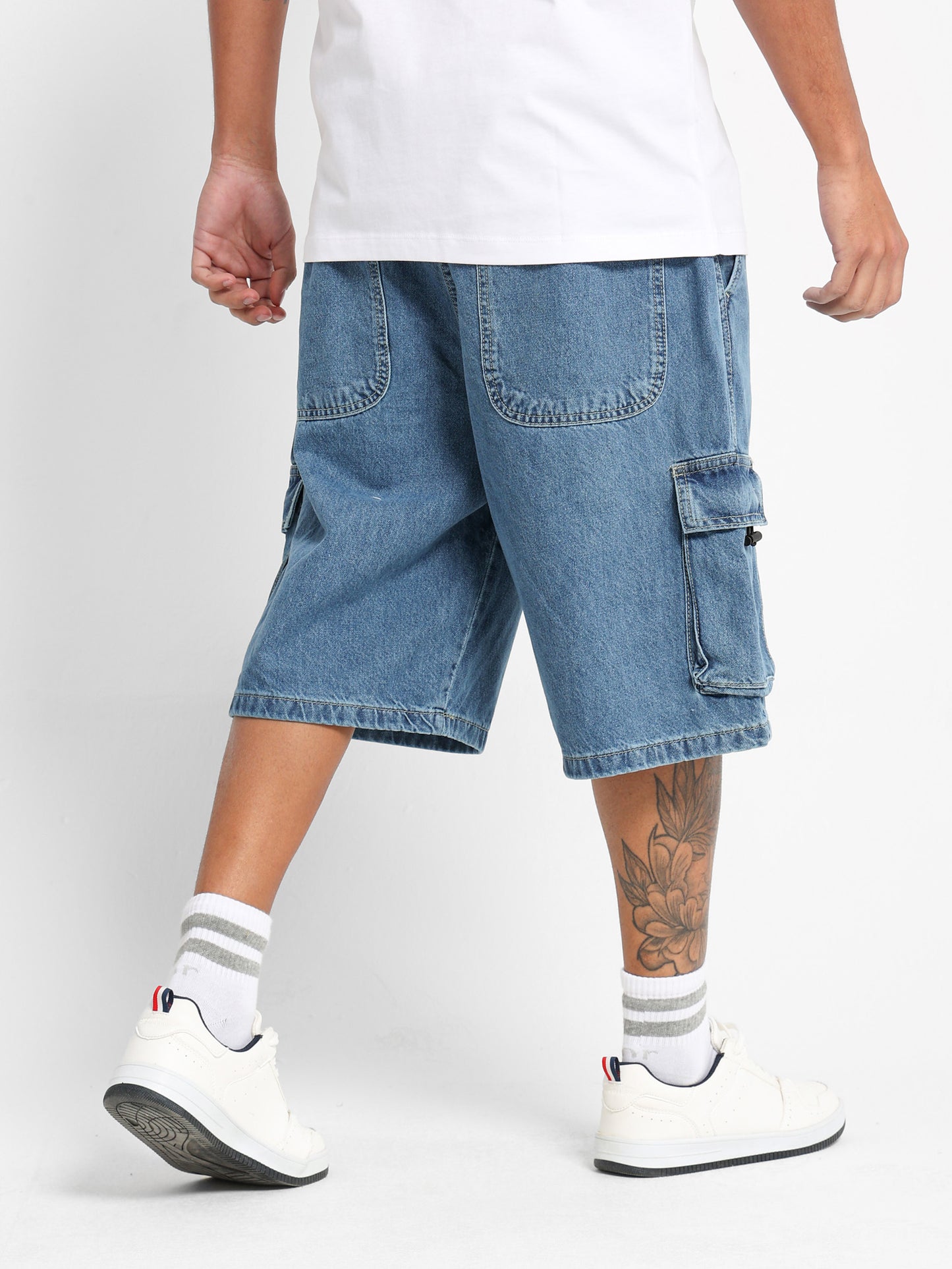 Cargo Denim Shorts