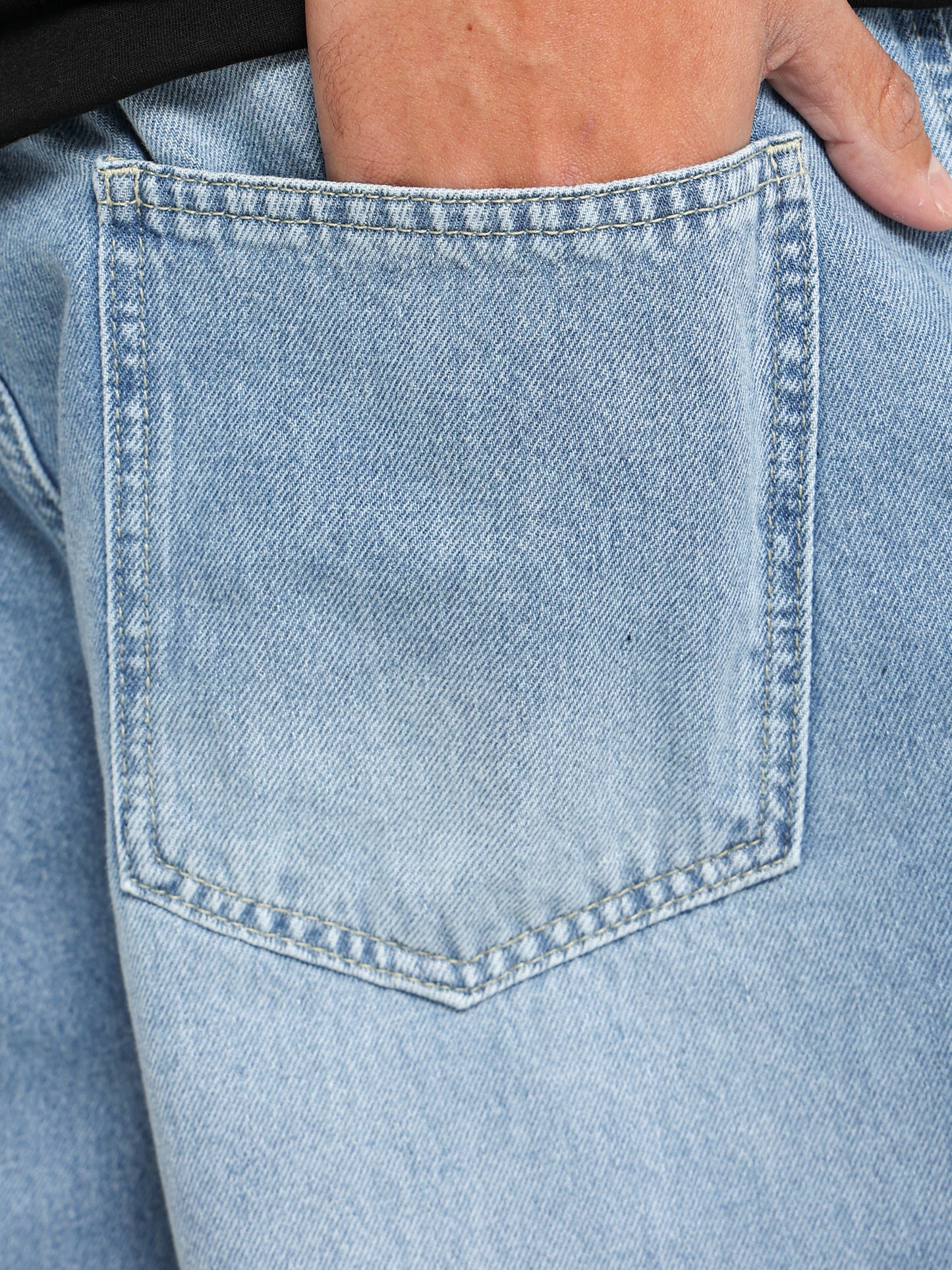 Oversized Denim Shorts