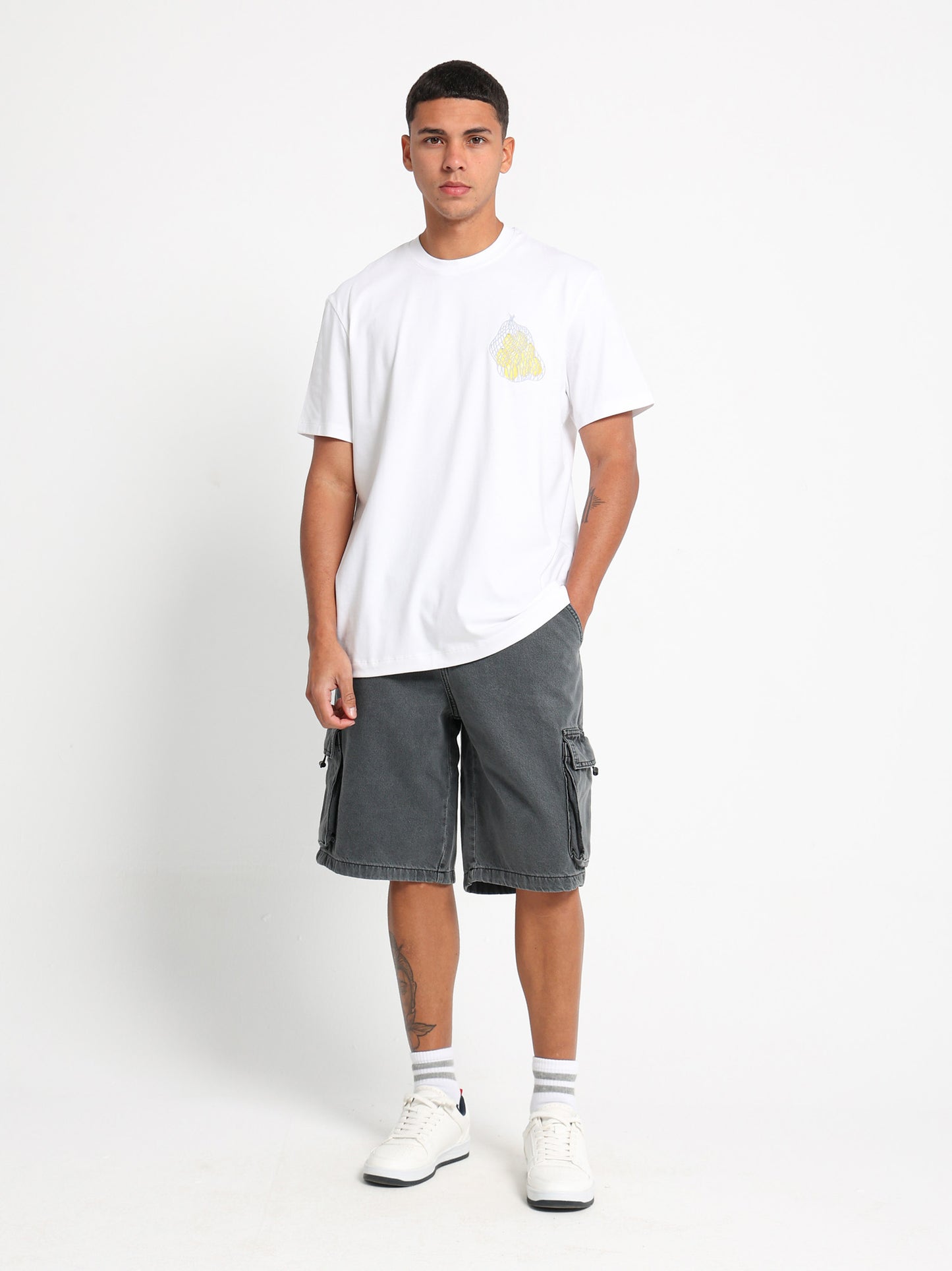 Cargo Denim Shorts