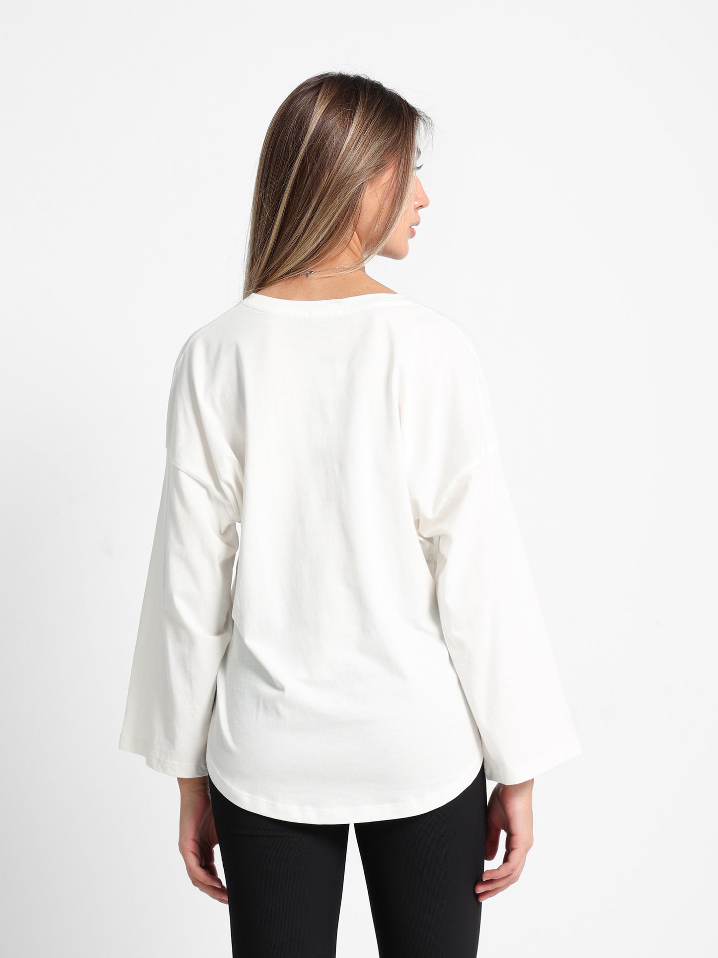 "Cakes" Graphic Print Long Sleeve T-Shirt