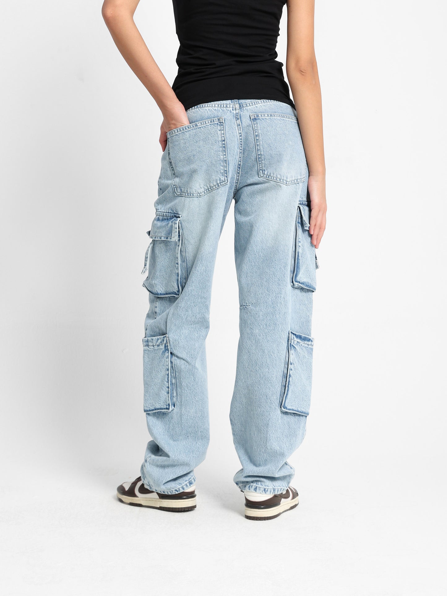 Cargo Jeans with Multiple Pockets