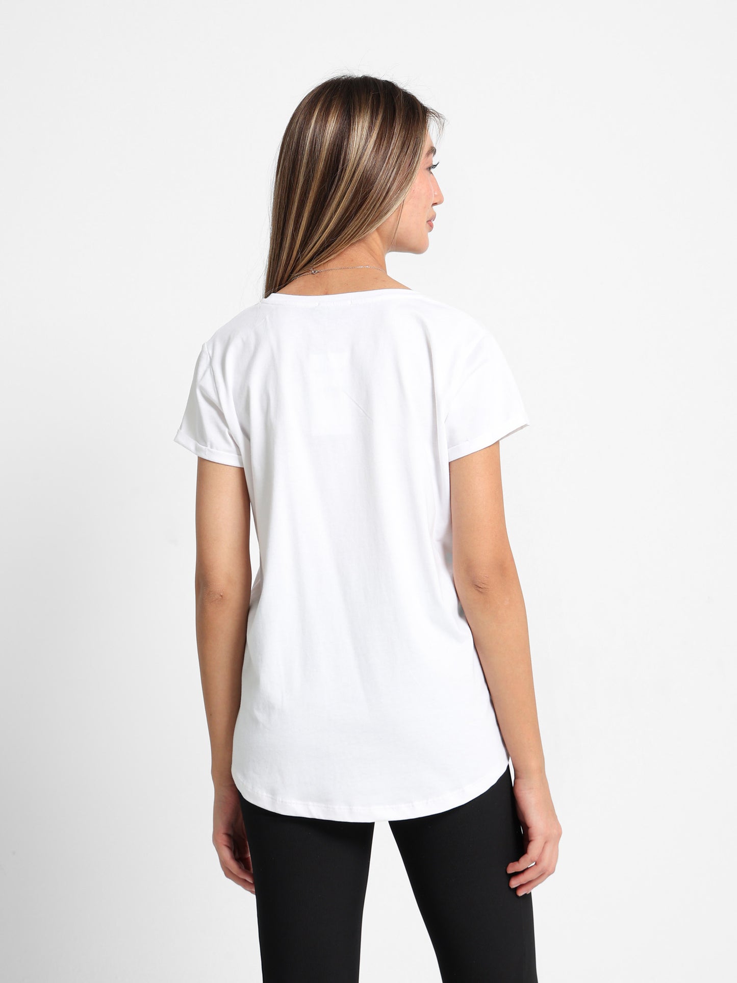 "Thoughts aren't fact" Text Print T-Shirt